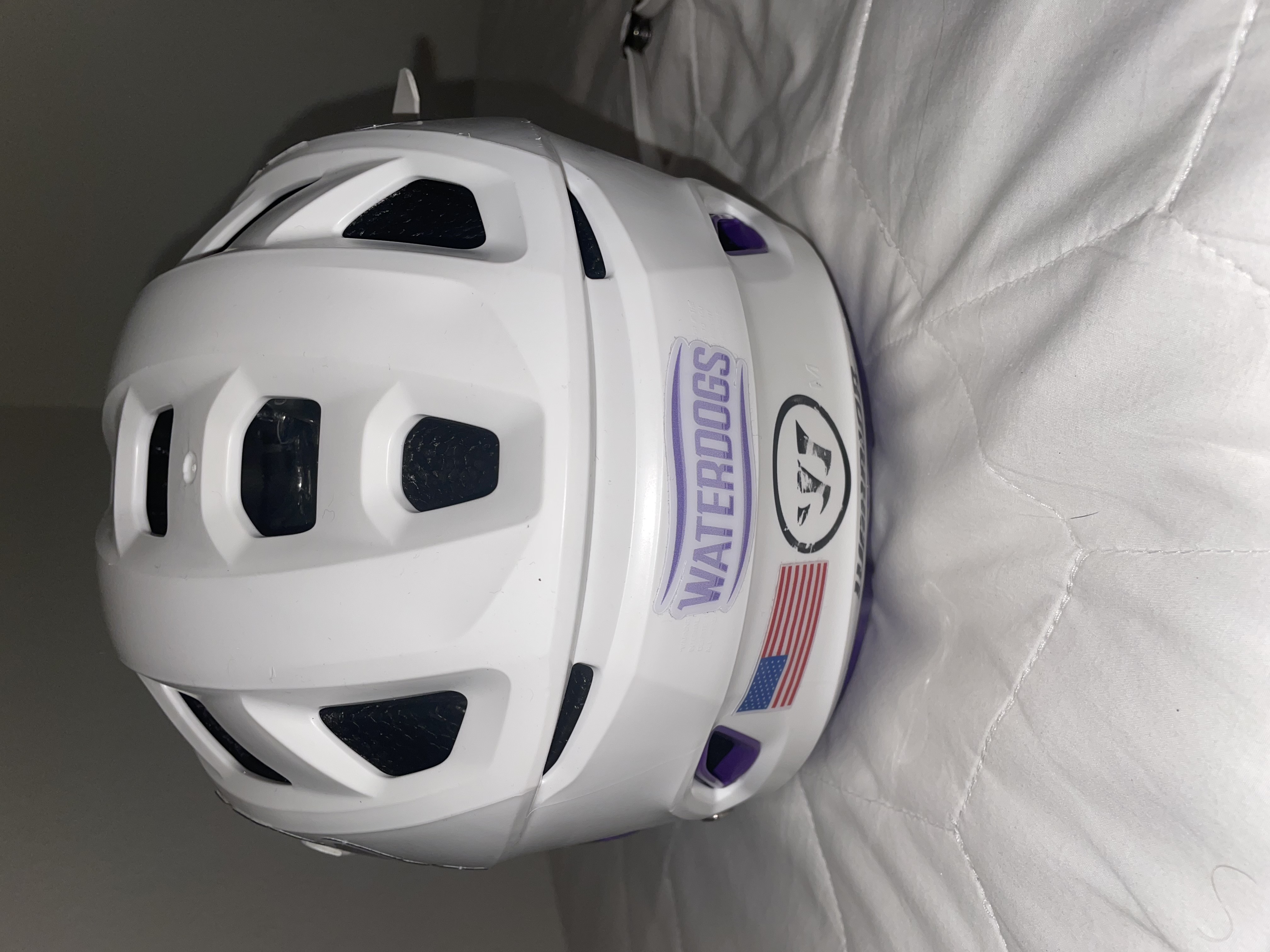 2021 ZACH CURRIER * PLL WATERDOGS GAME USED HELMET SidelineSwap