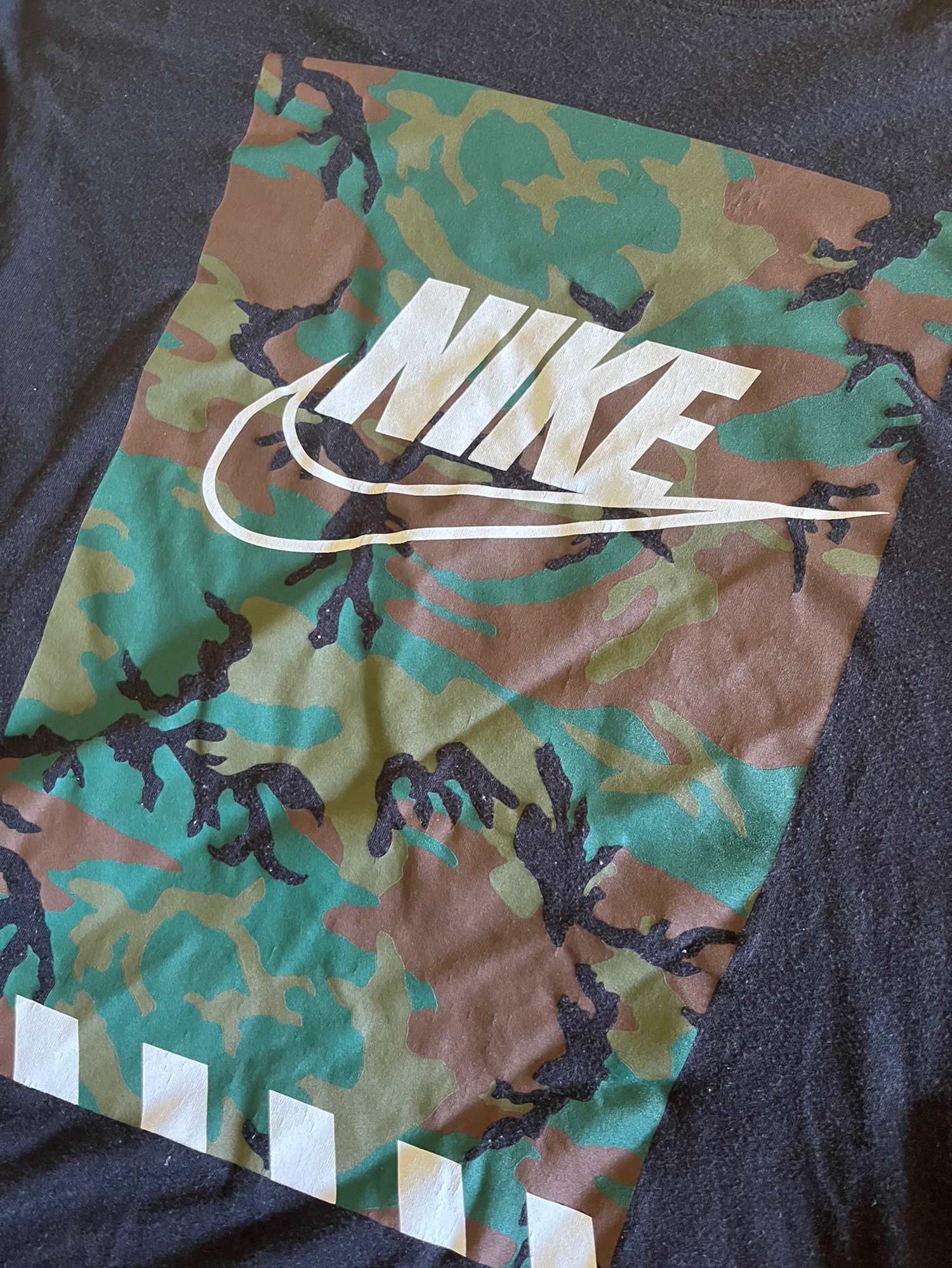 nike black camo shirt
