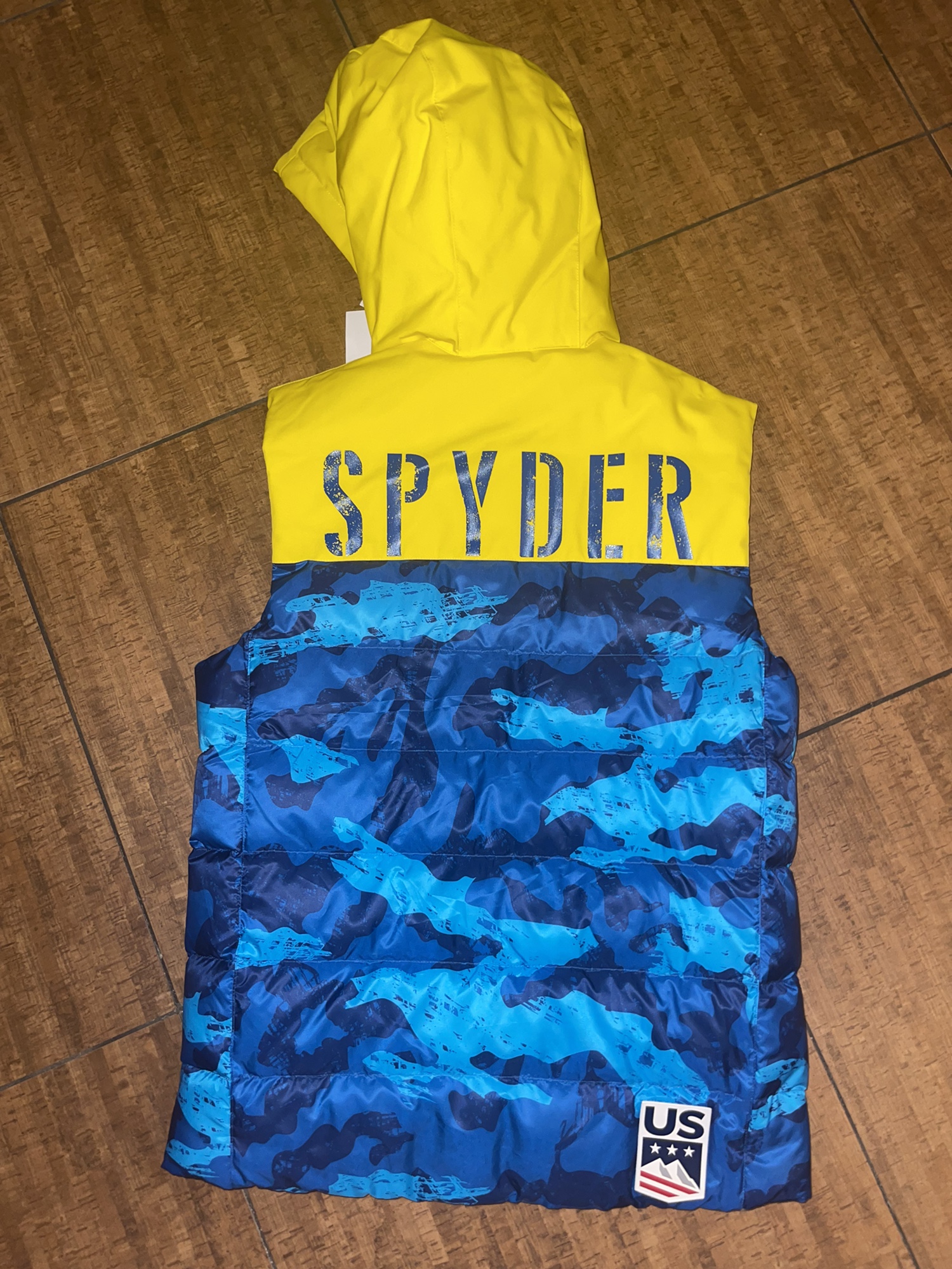 2022 Official US Ski Team New Adult Down Spyder Vest SidelineSwap