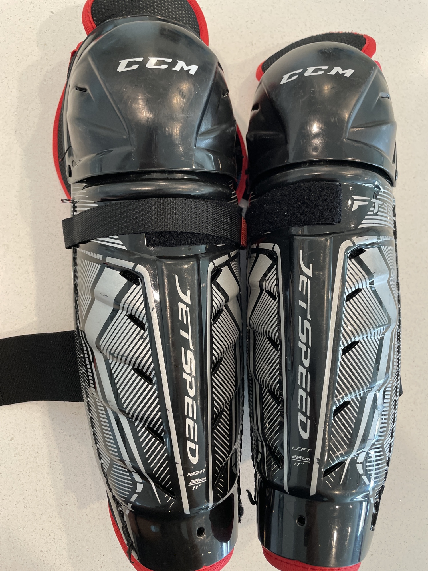 CCM JetSpeed FT350 Shin Pads SidelineSwap