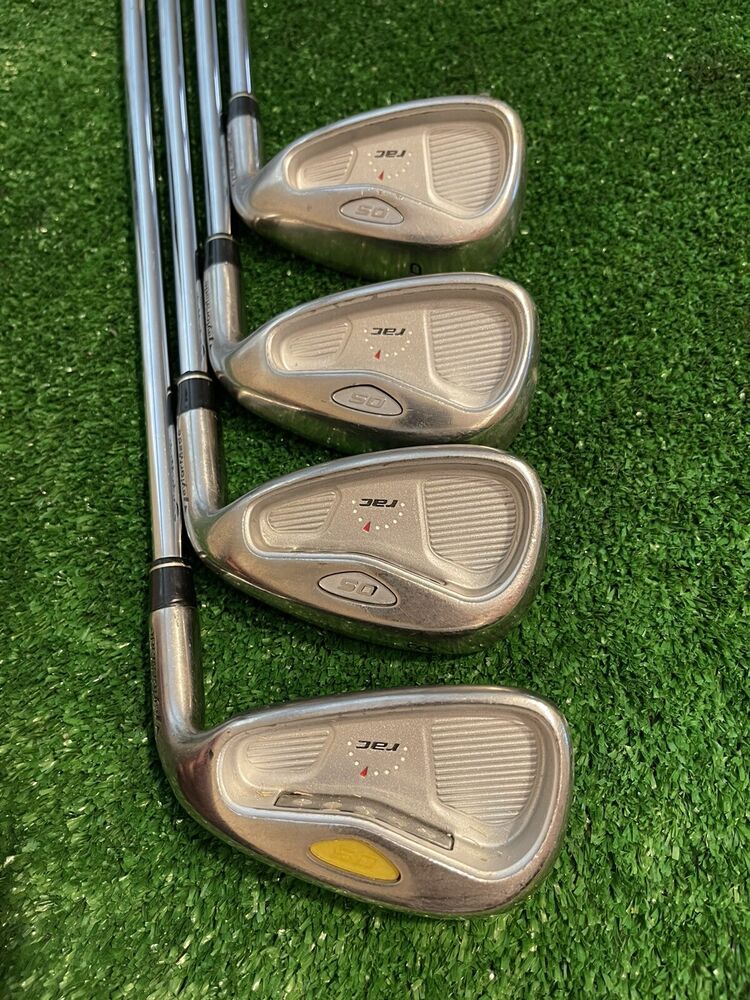 TaylorMade rac OS Irons Set (7PW) 6.0 Stiff Steel Shafts SidelineSwap