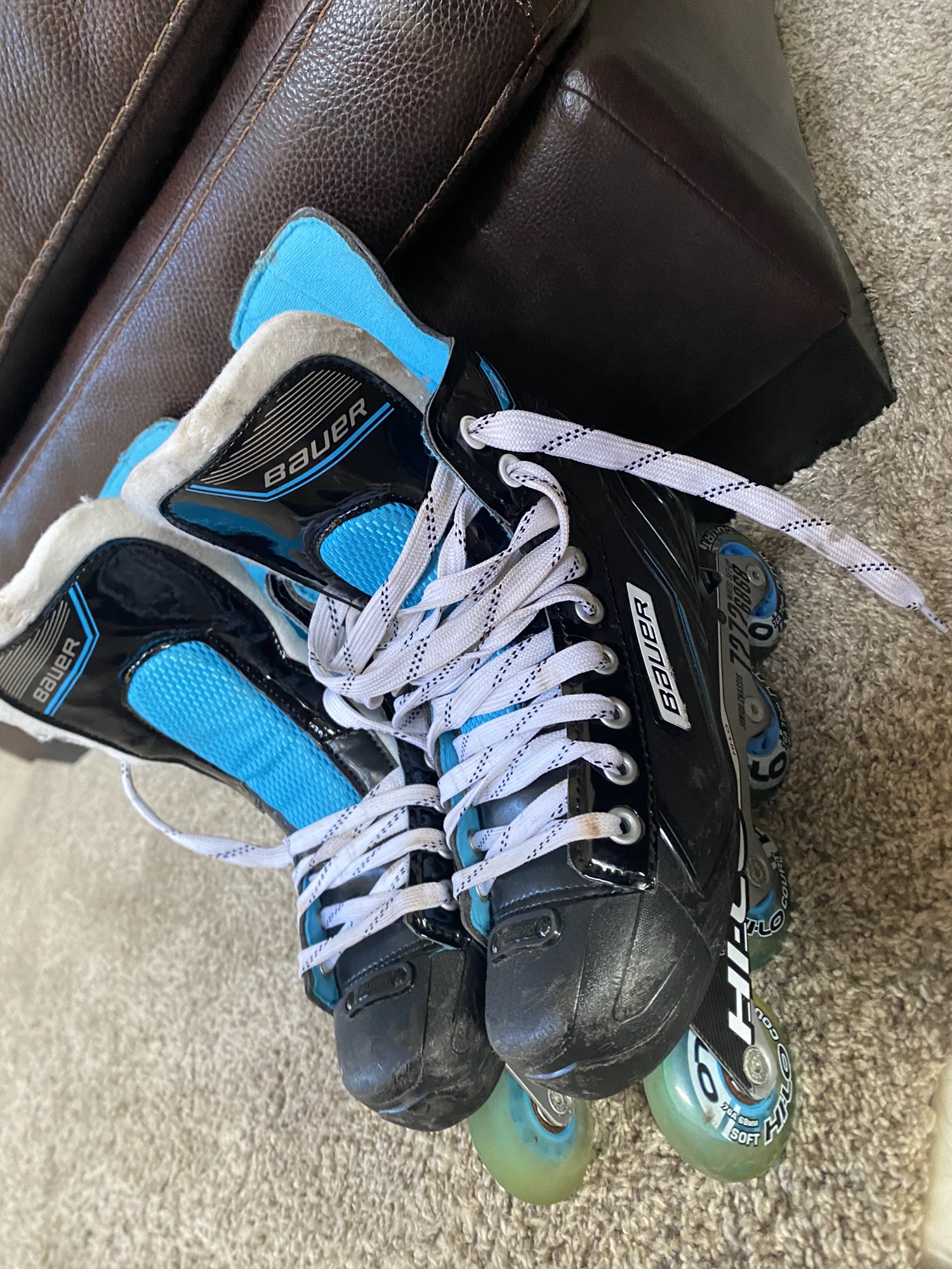 Used Bauer Regular Width Size 5 Inline Skates SidelineSwap