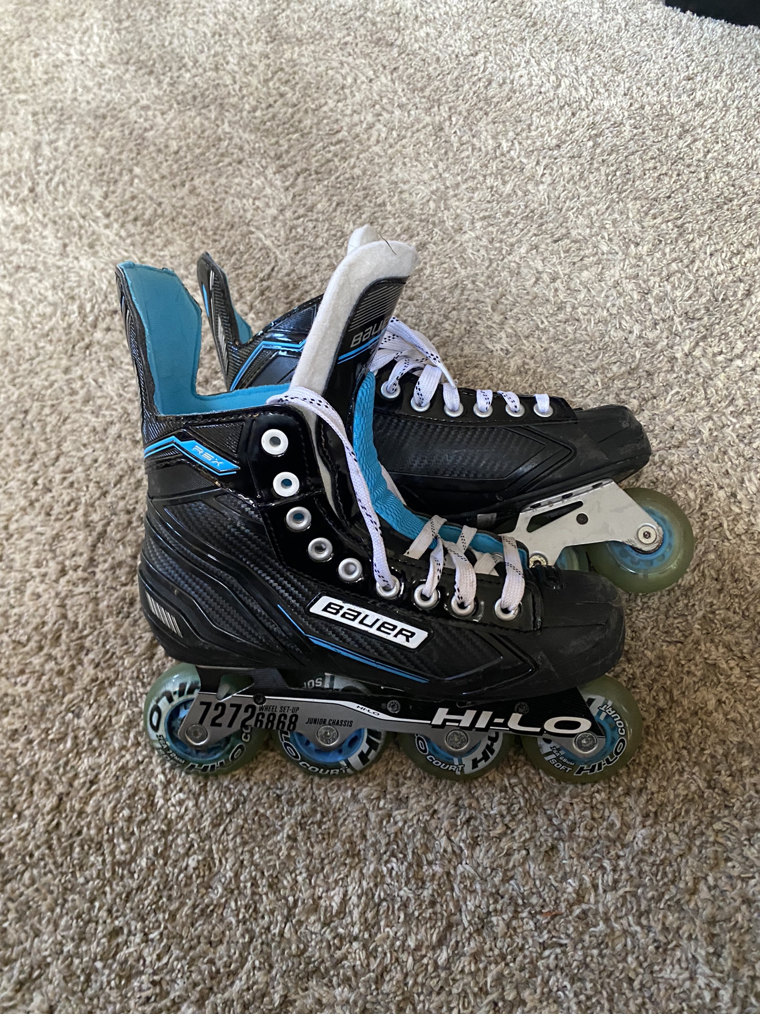 Used Bauer Regular Width Size 5 Inline Skates SidelineSwap