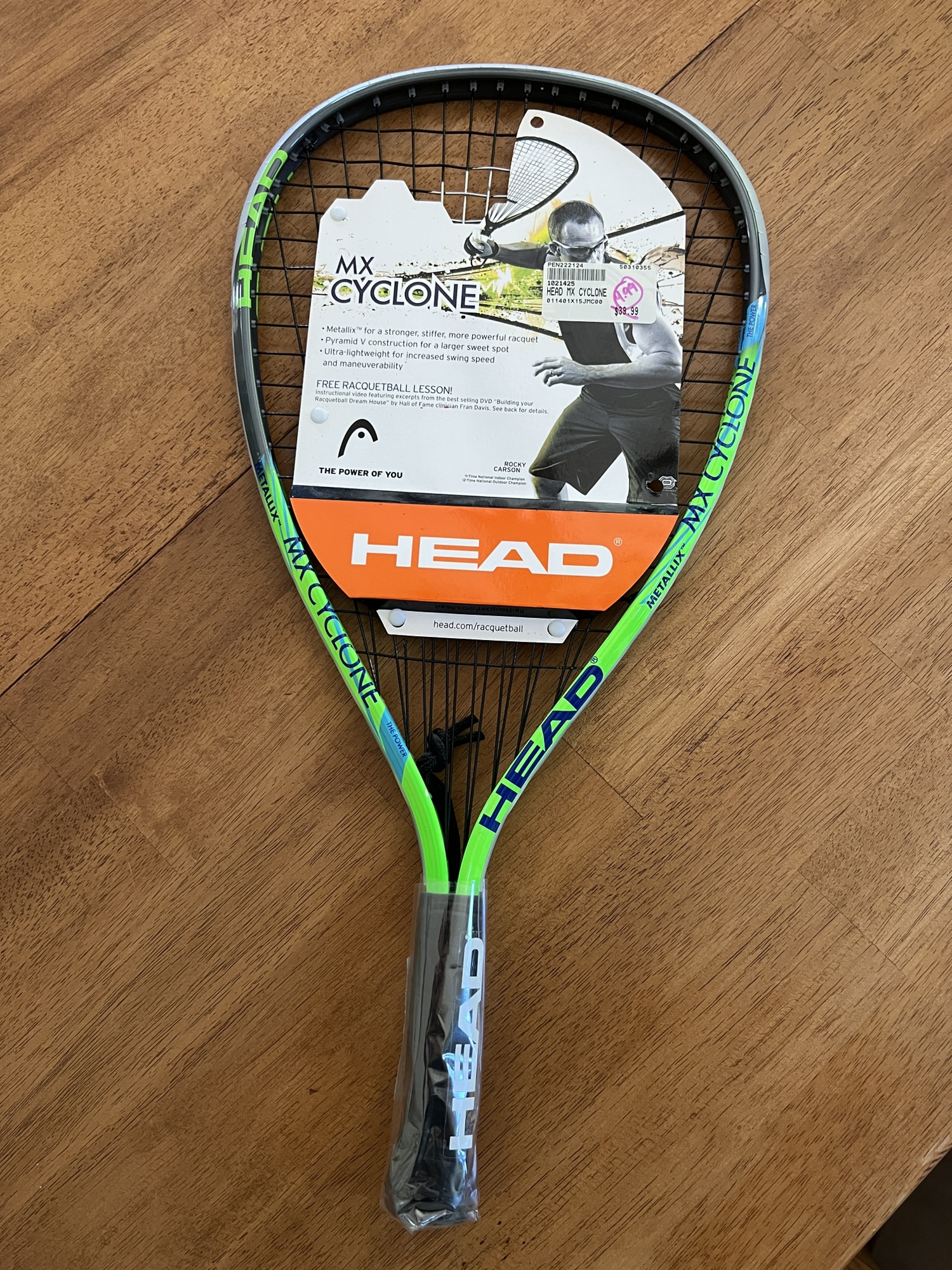 Head MX Cyclone racquetball racquet new. SidelineSwap