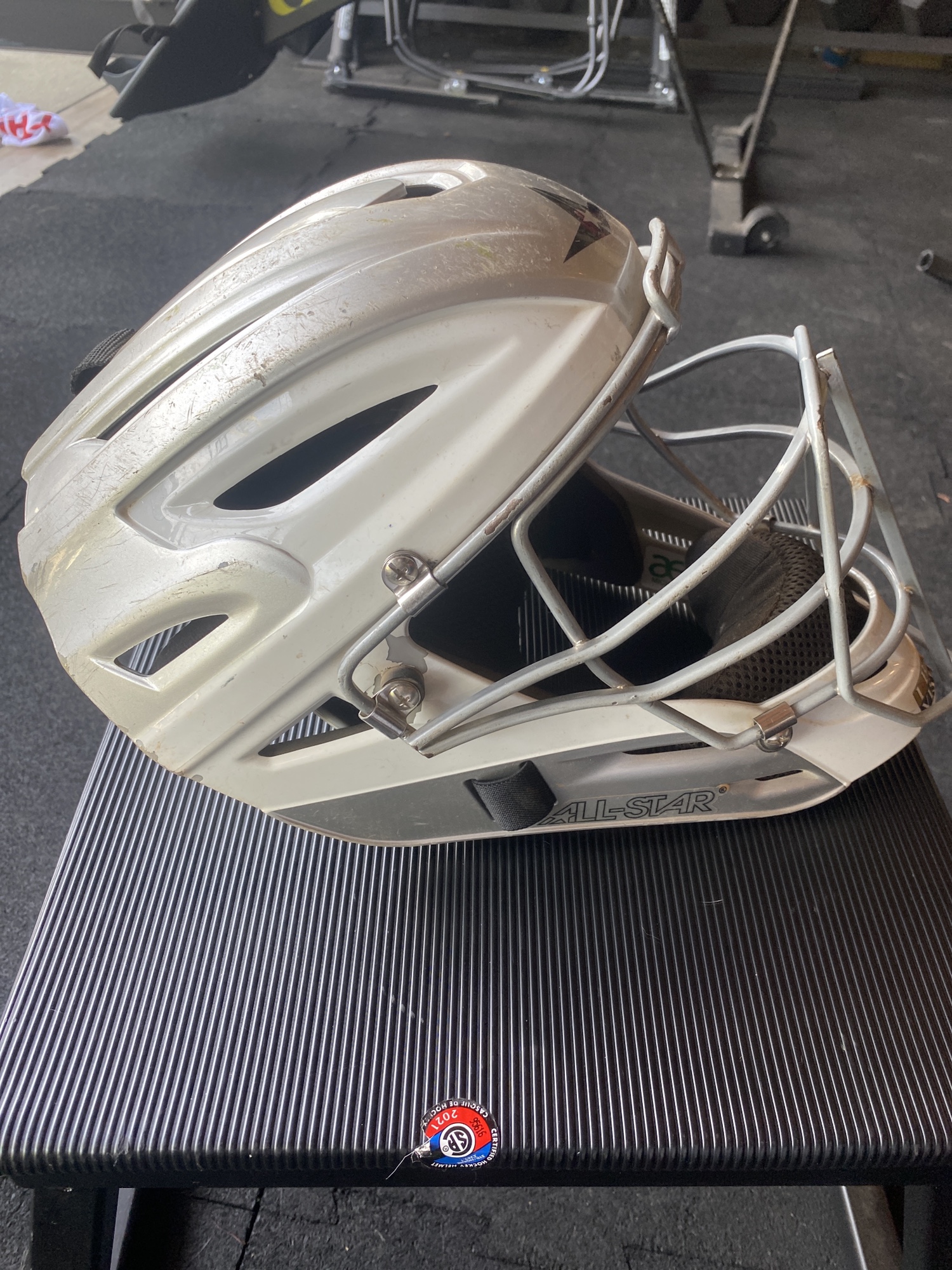 Custom Allstar catchers helmet SidelineSwap