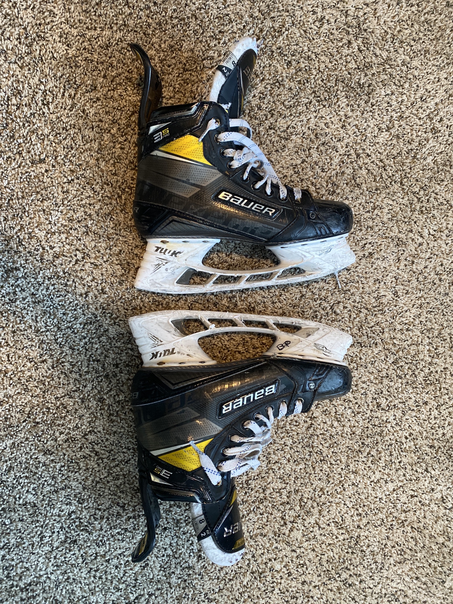 Used Bauer Supreme 3S Pro Hockey Skates Size 8 Fit 2 SidelineSwap