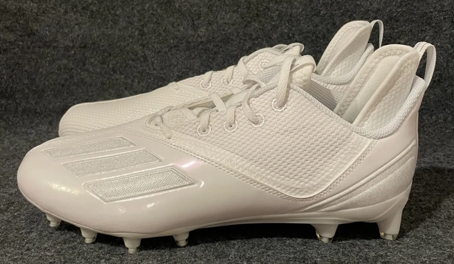 Men’s Adidas Adizero Scorch Football Cleats White Triple White FX4247