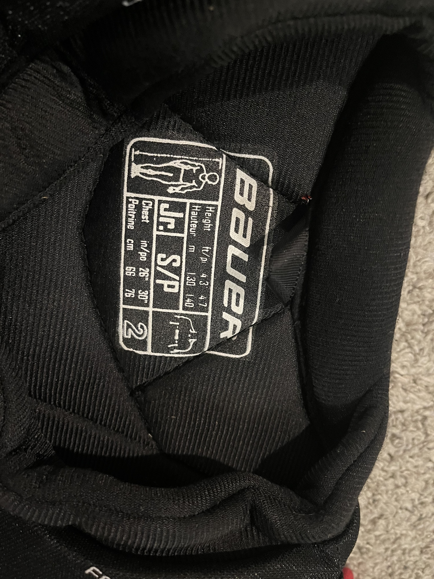 Junior Small Bauer Pro Stock Vapor X100 Shoulder Pads SidelineSwap