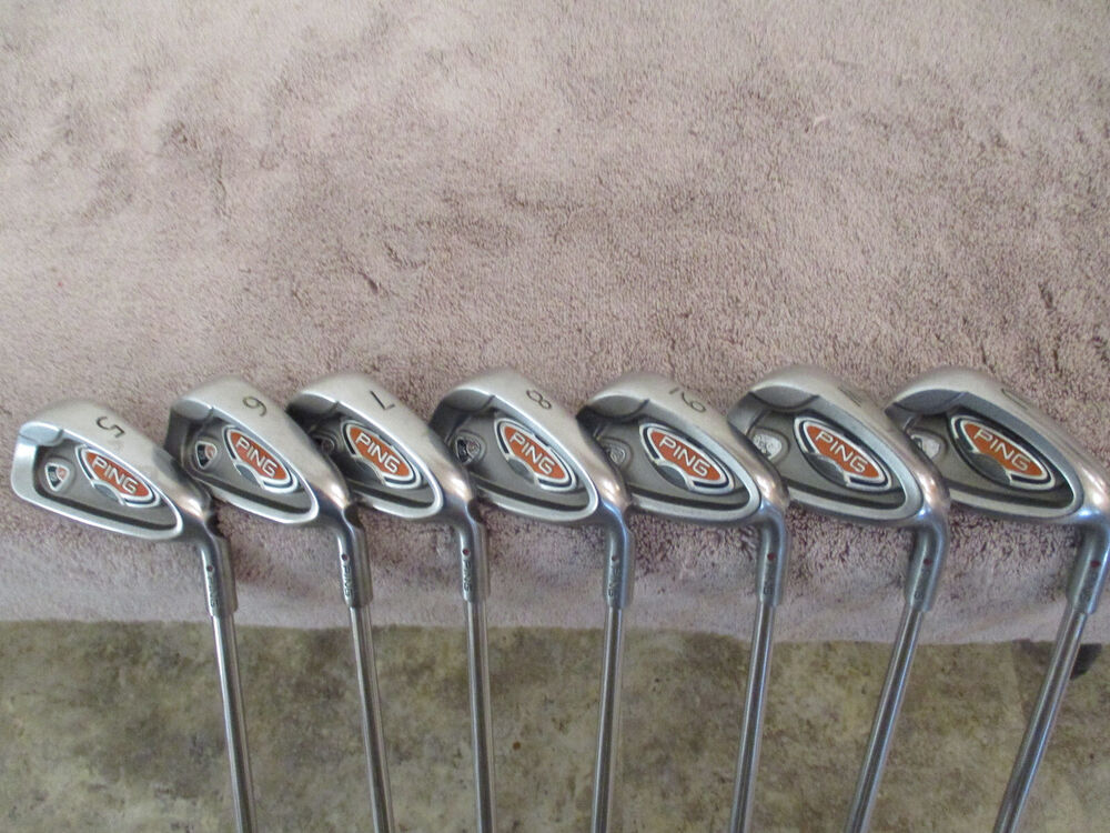 Ping i10 Steel Iron Set 5PW, UW AWT Regular RH Maroon Dot 5* Up & +3/4