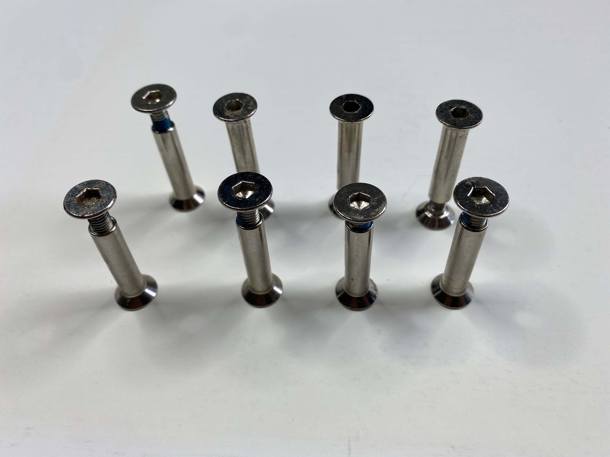 Mission Inline Skates Axles Roller Hockey Skate Axle 8Pack Nuts and