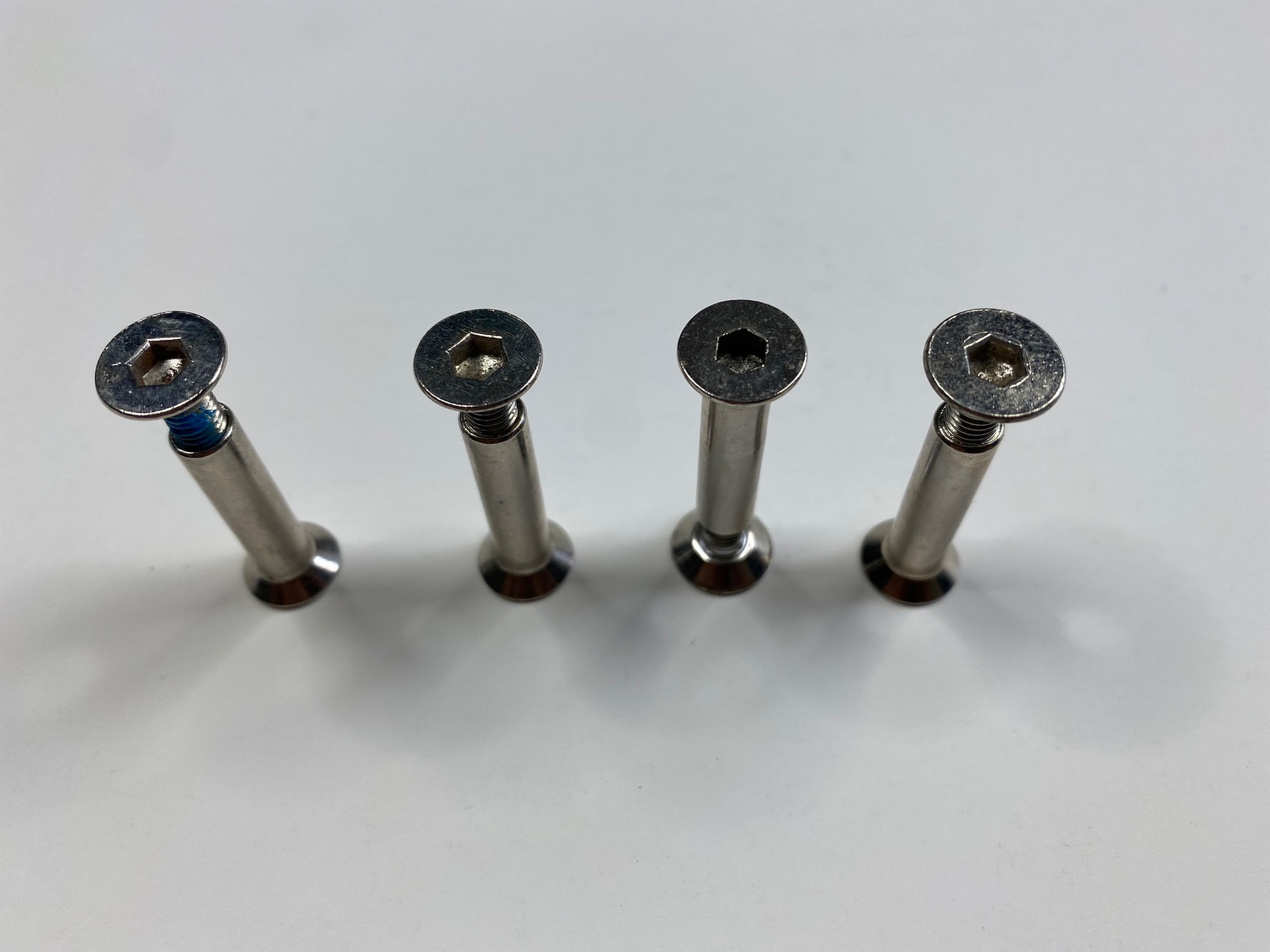 Mission Inline Skates Axles Roller Hockey Skate Axle 8Pack Nuts and