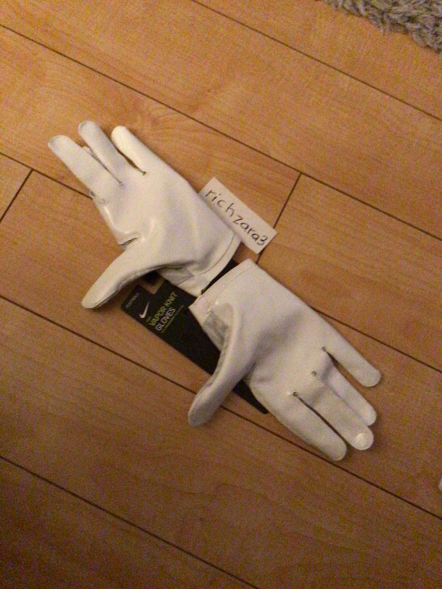 Nike Vapor Knit Elite Magnagrip Football Receiver Gloves White 3XL DM