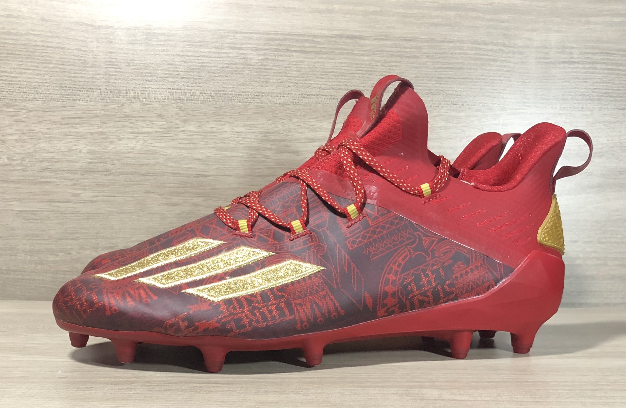 Adidas Adizero Young King New Reign Football Cleats Red EF8607 Men's
