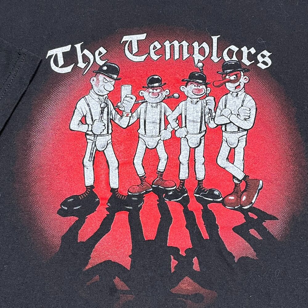 The Templars Band T Shirt Men Large Adult Black Oi NYC Rock Punk Retro