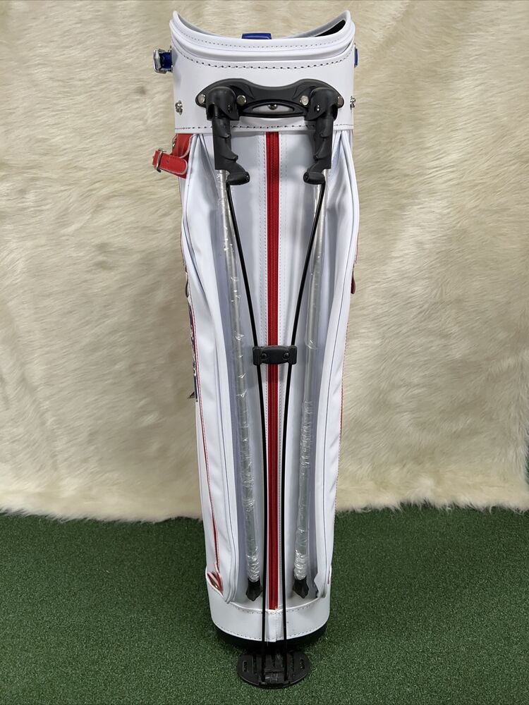 Pabst Blue Ribbon Faux Leather Golf Stand Bag w/Kickstand & Strap