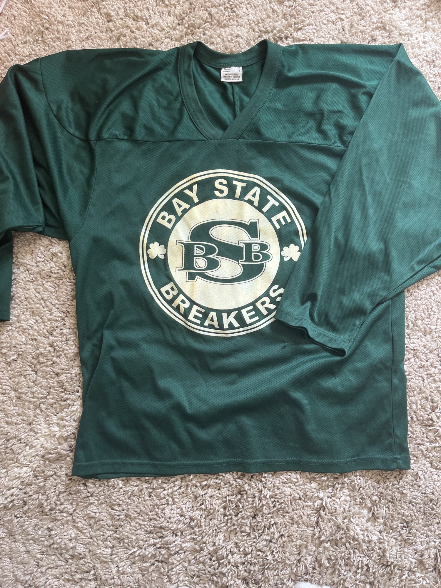 Used bay state breakers practice hockey jersey SidelineSwap