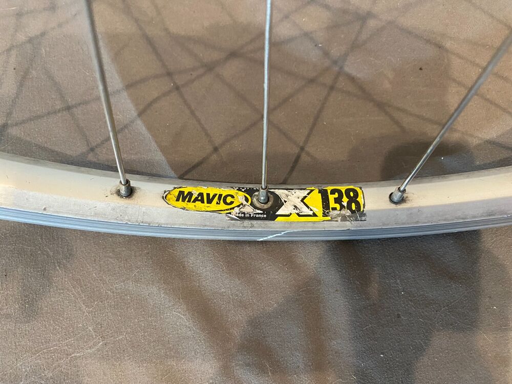 Mavic X138 32Spoke 26" Mountain Bike Front Wheel Shimano Deore HBM510 Hub SidelineSwap