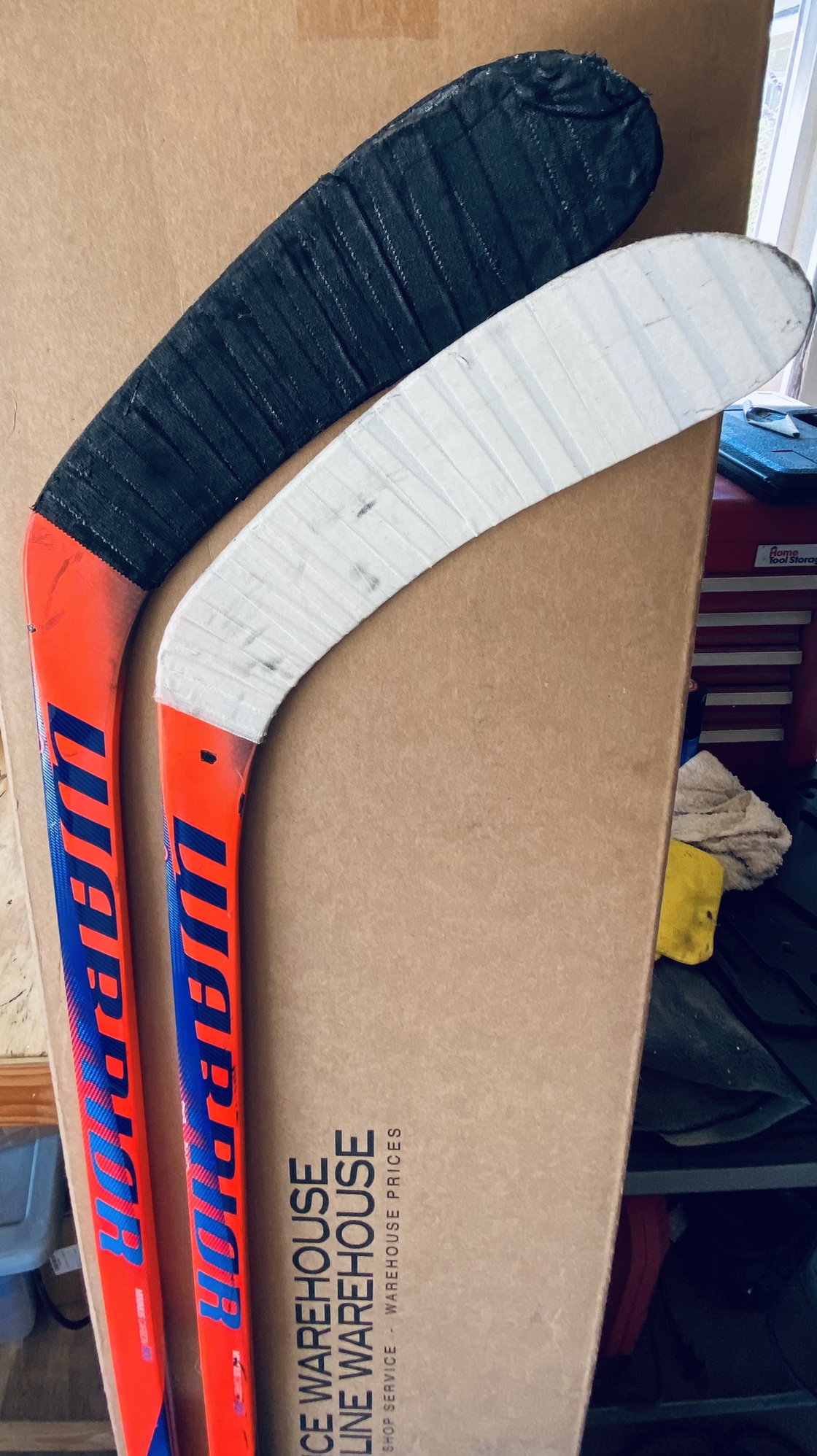 Two Warrior Covert QRE ST Hockey Sticks Senior RH SidelineSwap