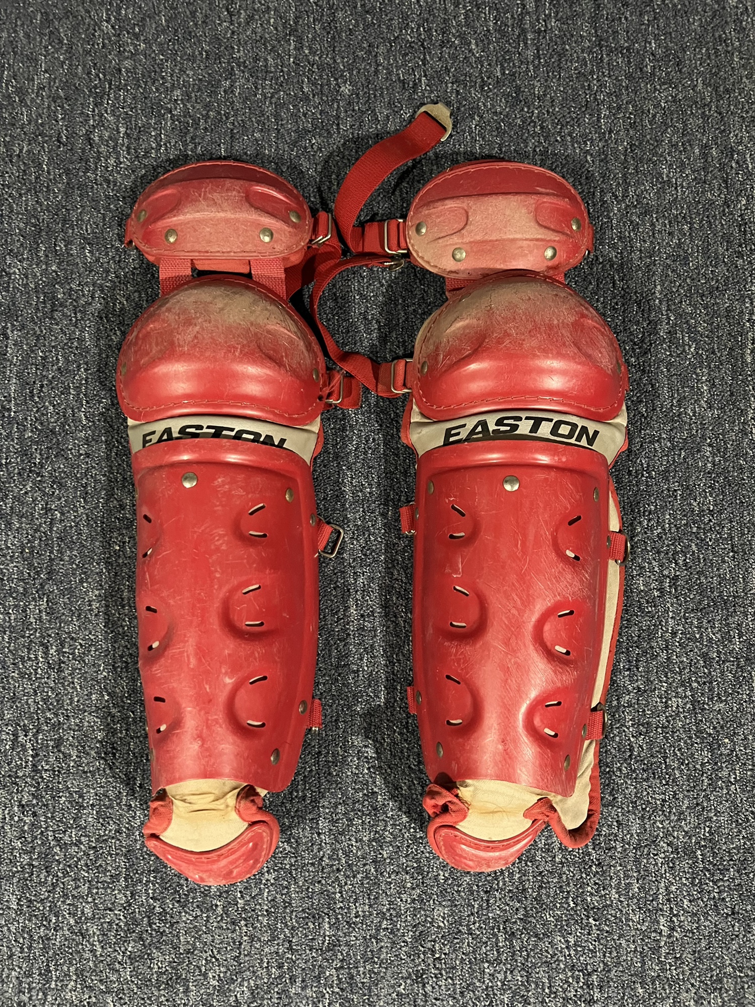 used youth Easton catchers leg guards SidelineSwap