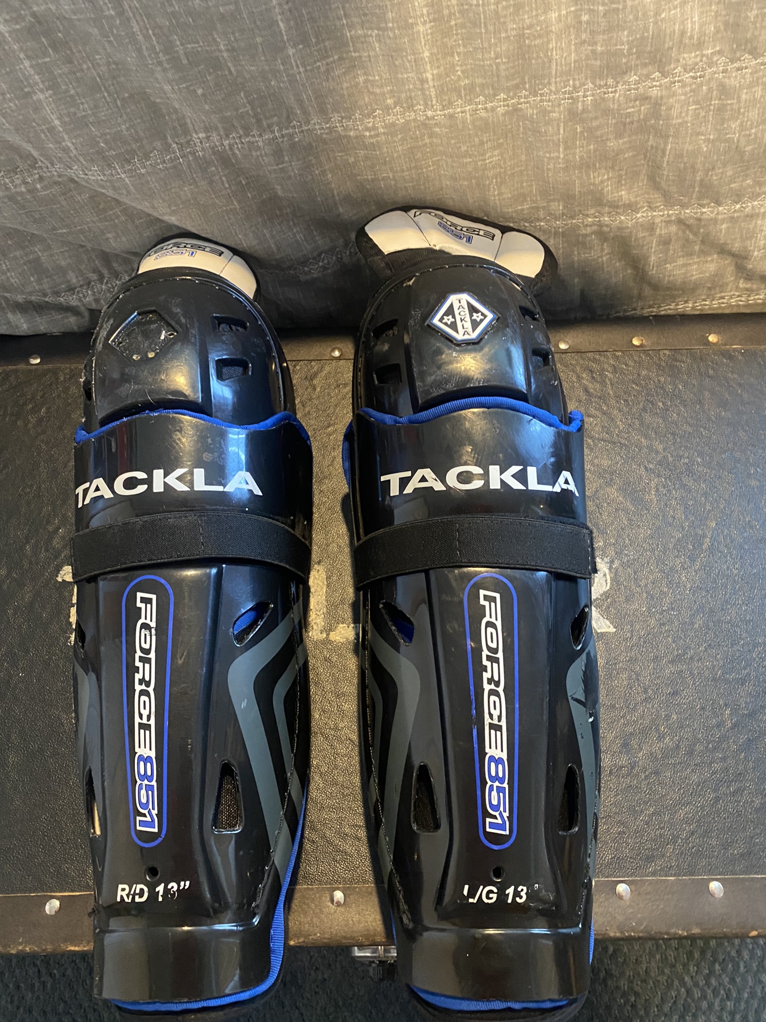 TACKLA Force 851 13” ——Senior Shin Guards, Ice Hockey Shin Pads, Inline