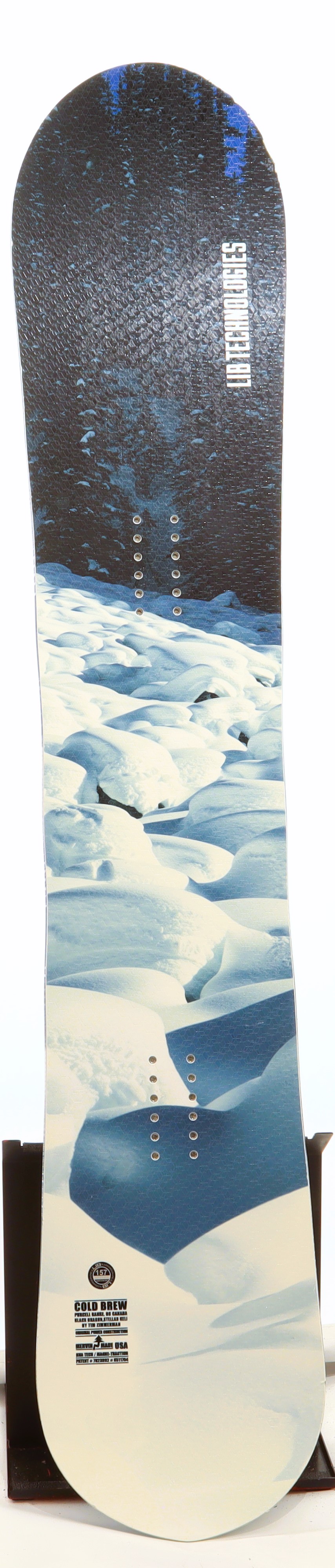 Used Lib Tech Cold Brew snowboard without bindings, size: 157 (Option