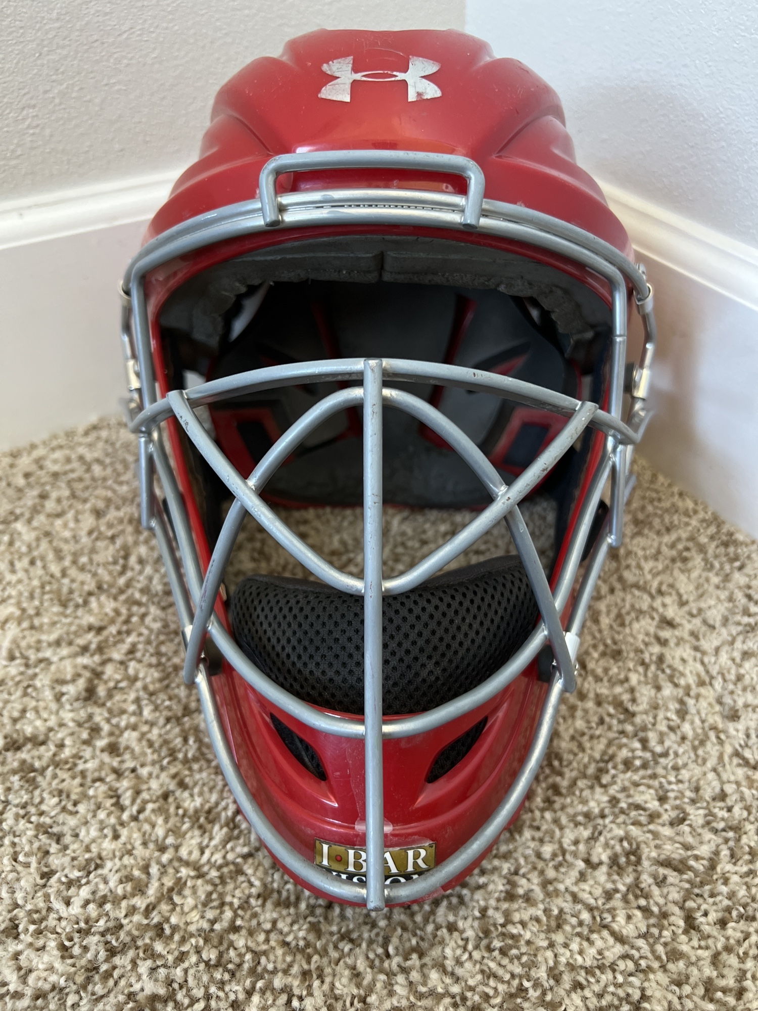 Under Armour Catchers Helmet with Ibar Vision Size 77.5 SidelineSwap