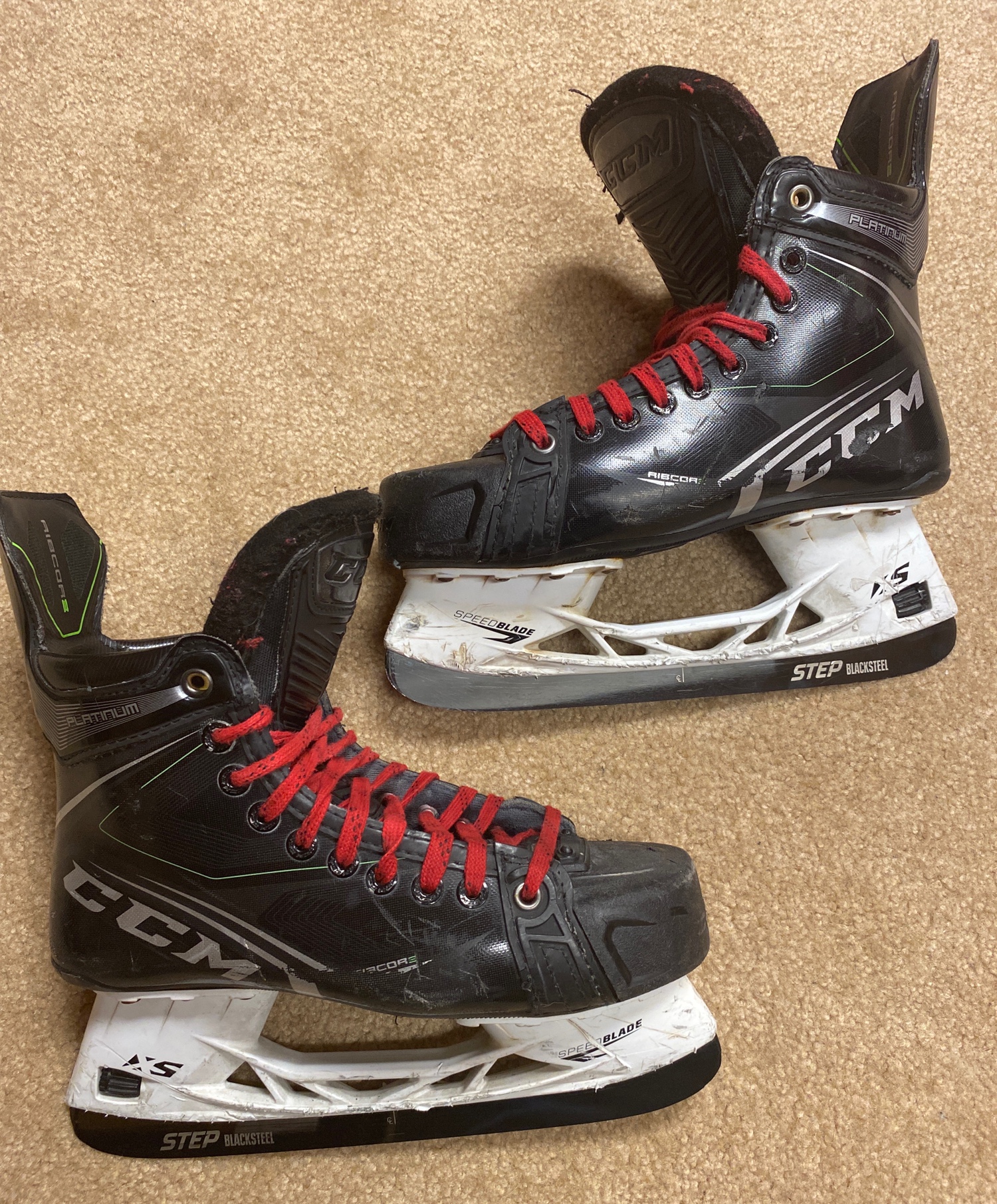 CCM Skates BlackSteel Blades SidelineSwap