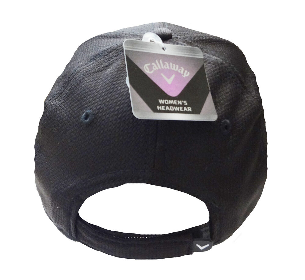NEW Callaway Golf Women's Performance Side Crest Black/White Adjustable