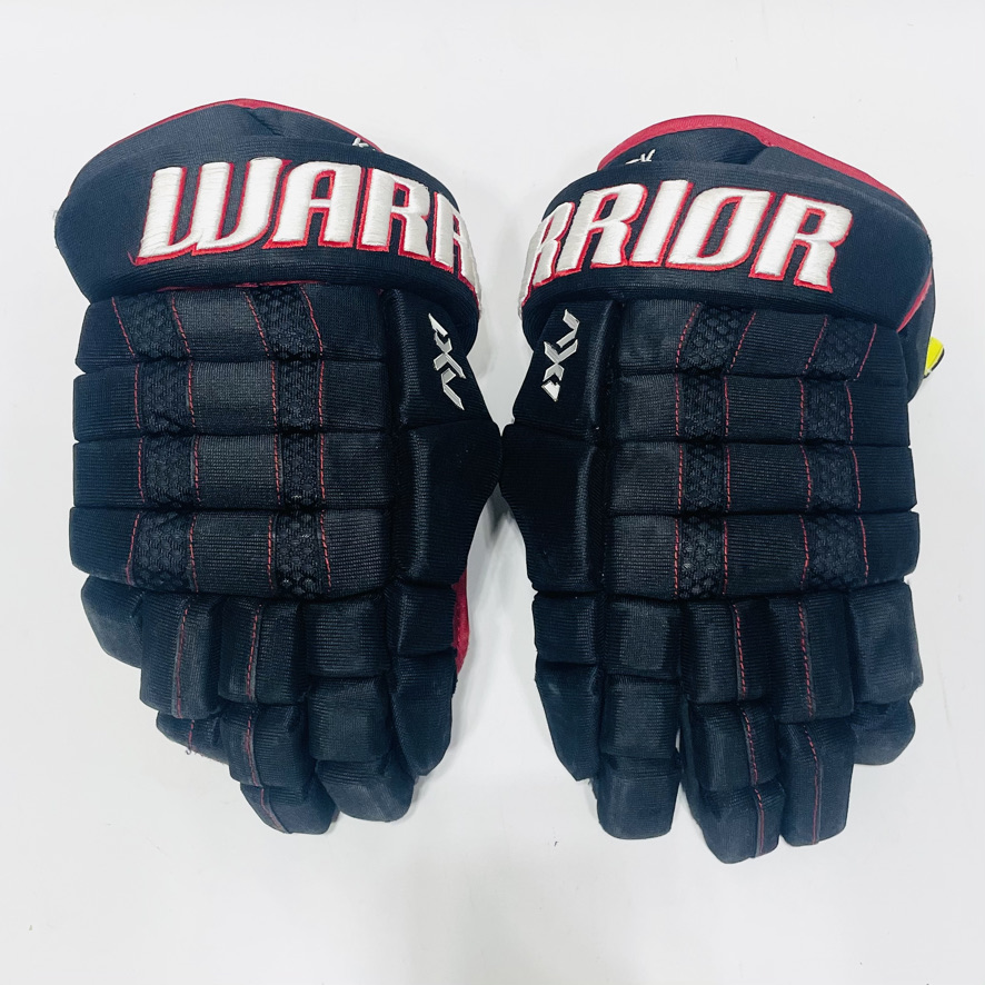 NHL Pro Stock Warrior Alpha AX1 Pro Hockey Gloves14"Custom Black