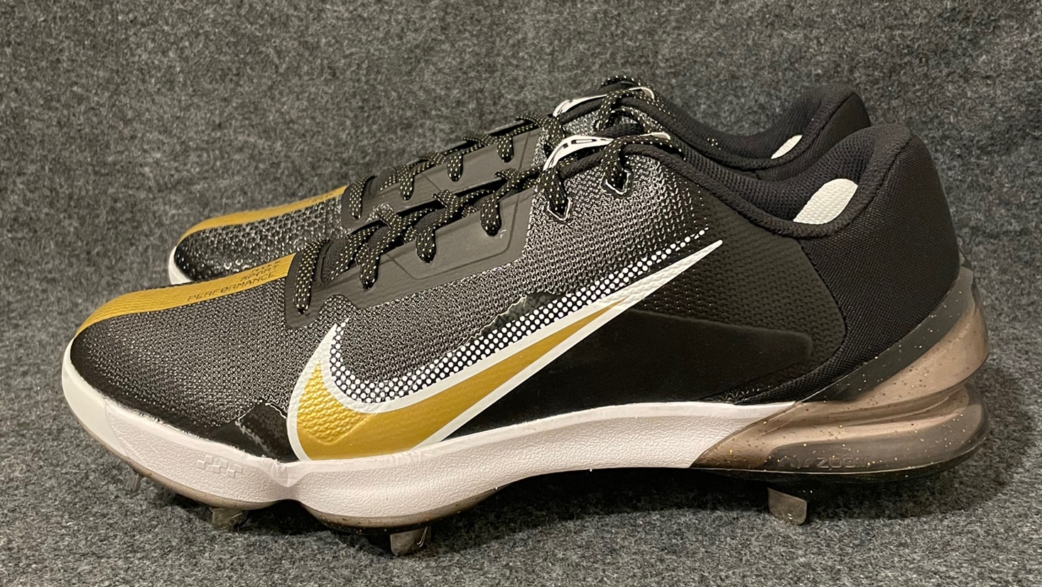Men’s Nike Force Zoom Trout 7 Pro Baseball Cleats Black Gold CQ7224012 Size 14 SidelineSwap