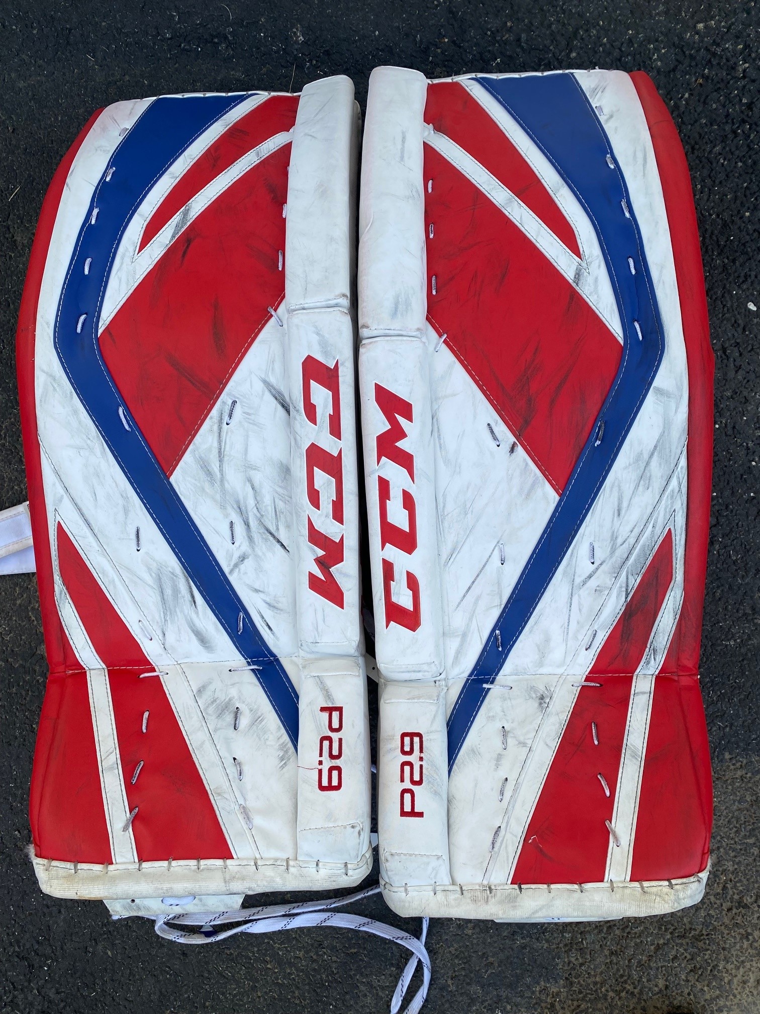 Used 31" CCM Premier P2.9 Goalie Leg Pads SidelineSwap