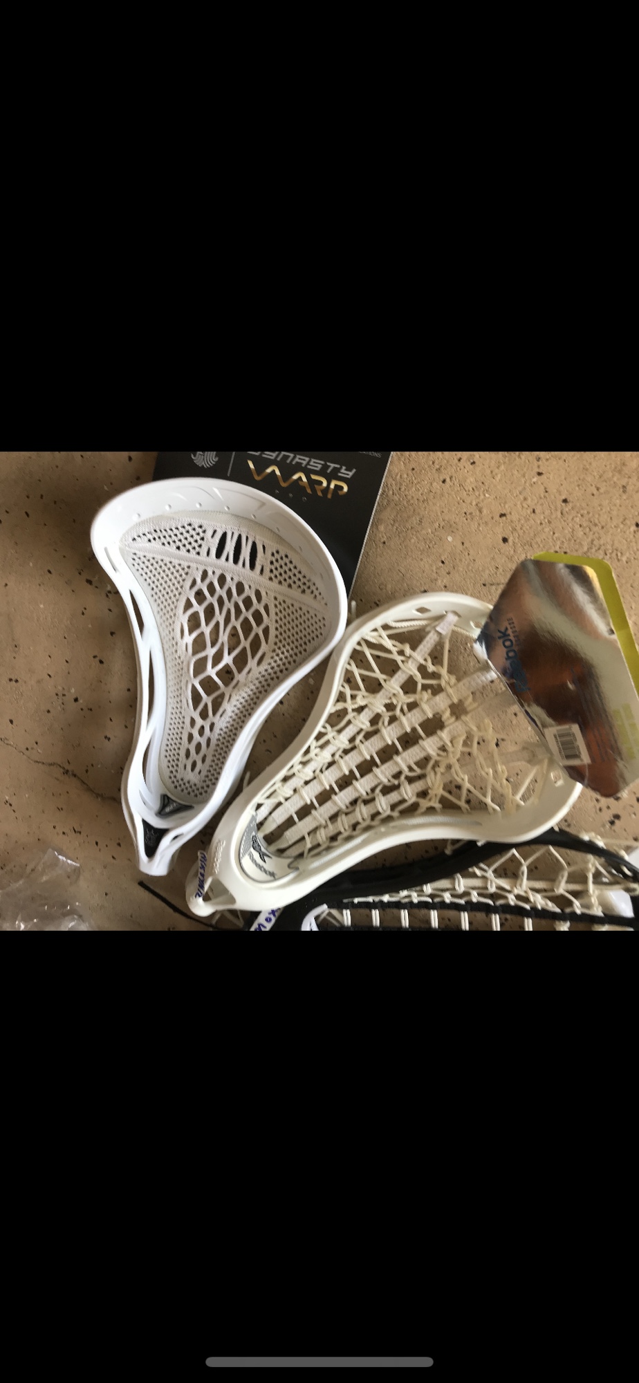 Lot of 2 new white lax lacrosse heads girls SidelineSwap