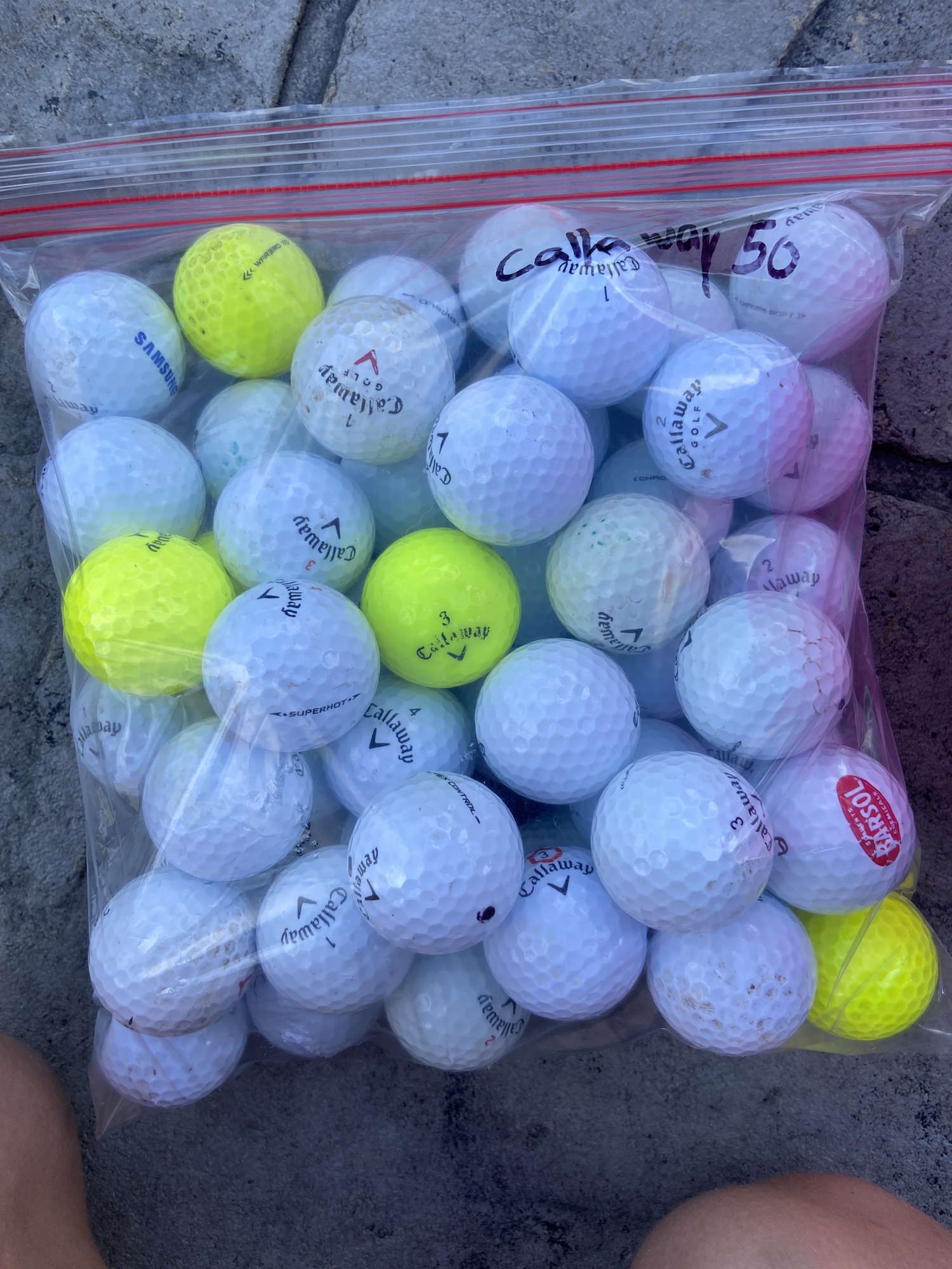 Used Callaway 50 Pack Balls SidelineSwap
