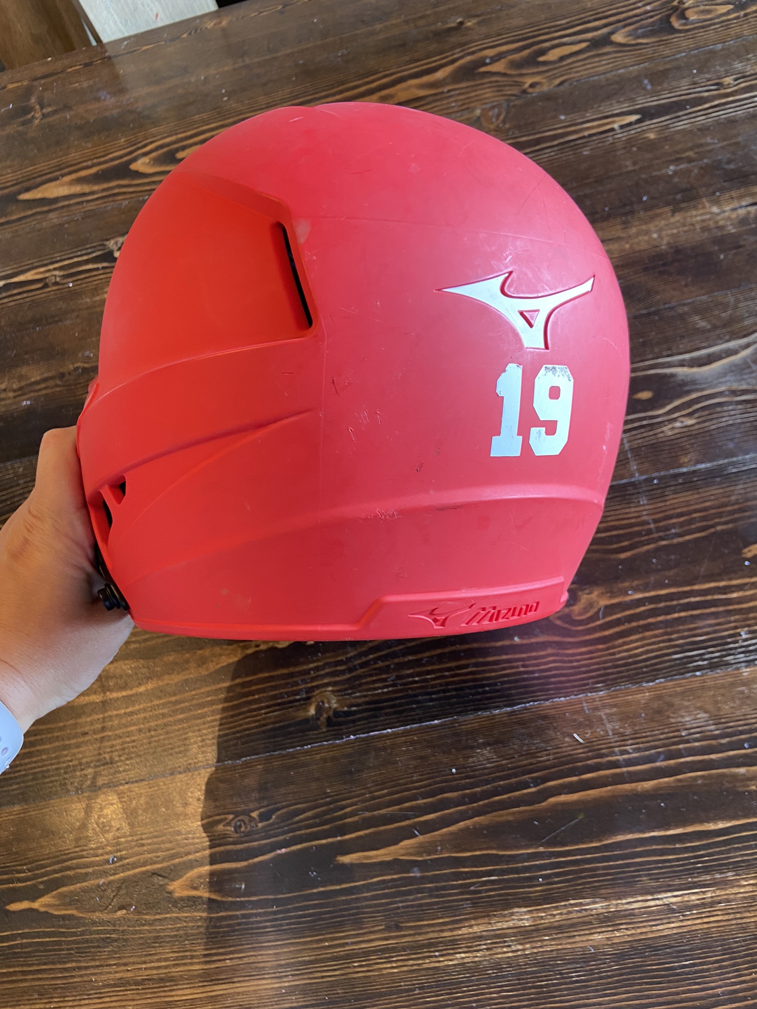 Mizuno F6 Softball Batting Helmet Red SidelineSwap