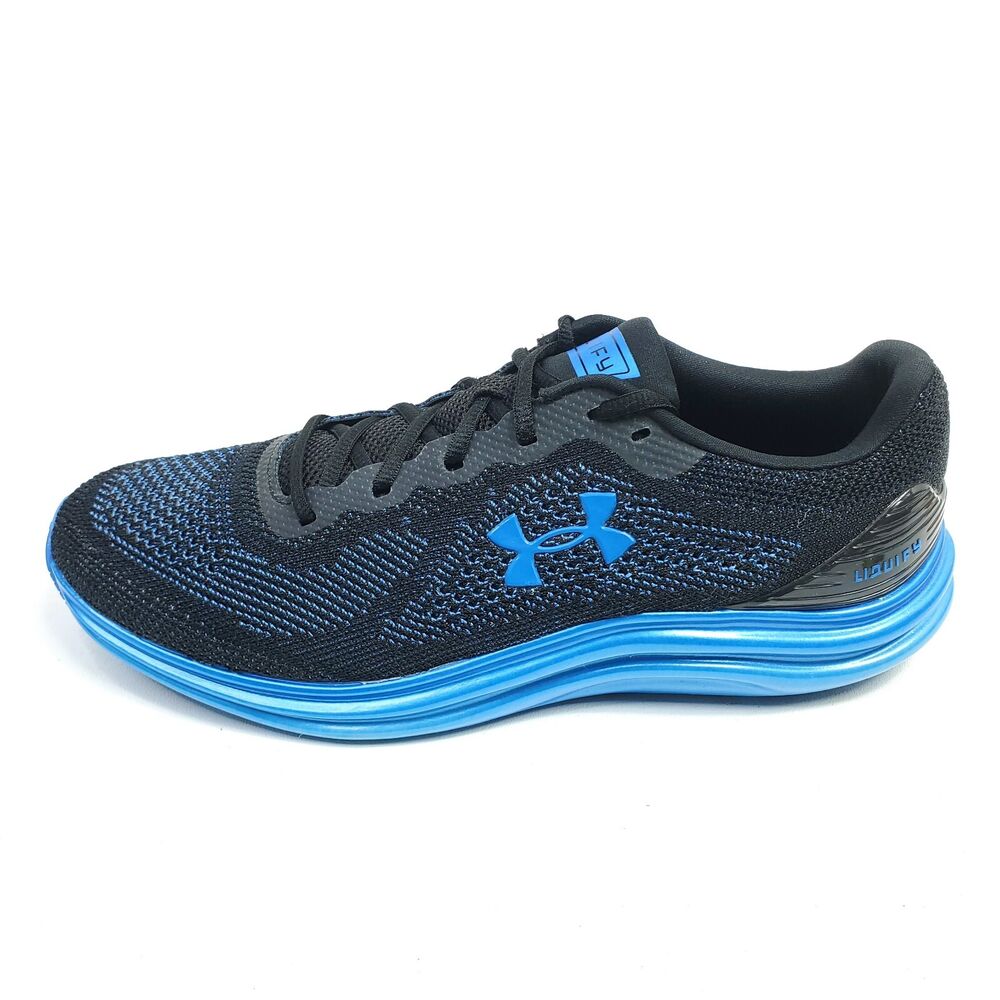 Under Armour Mens Shoes Liquify 3021946004 Black Blue Running Sneaker