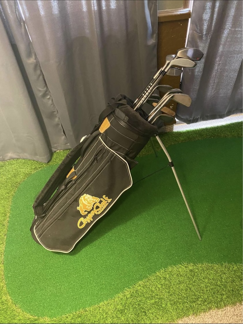 Ping eye black dot and Adams golf complete set with ping stand bag