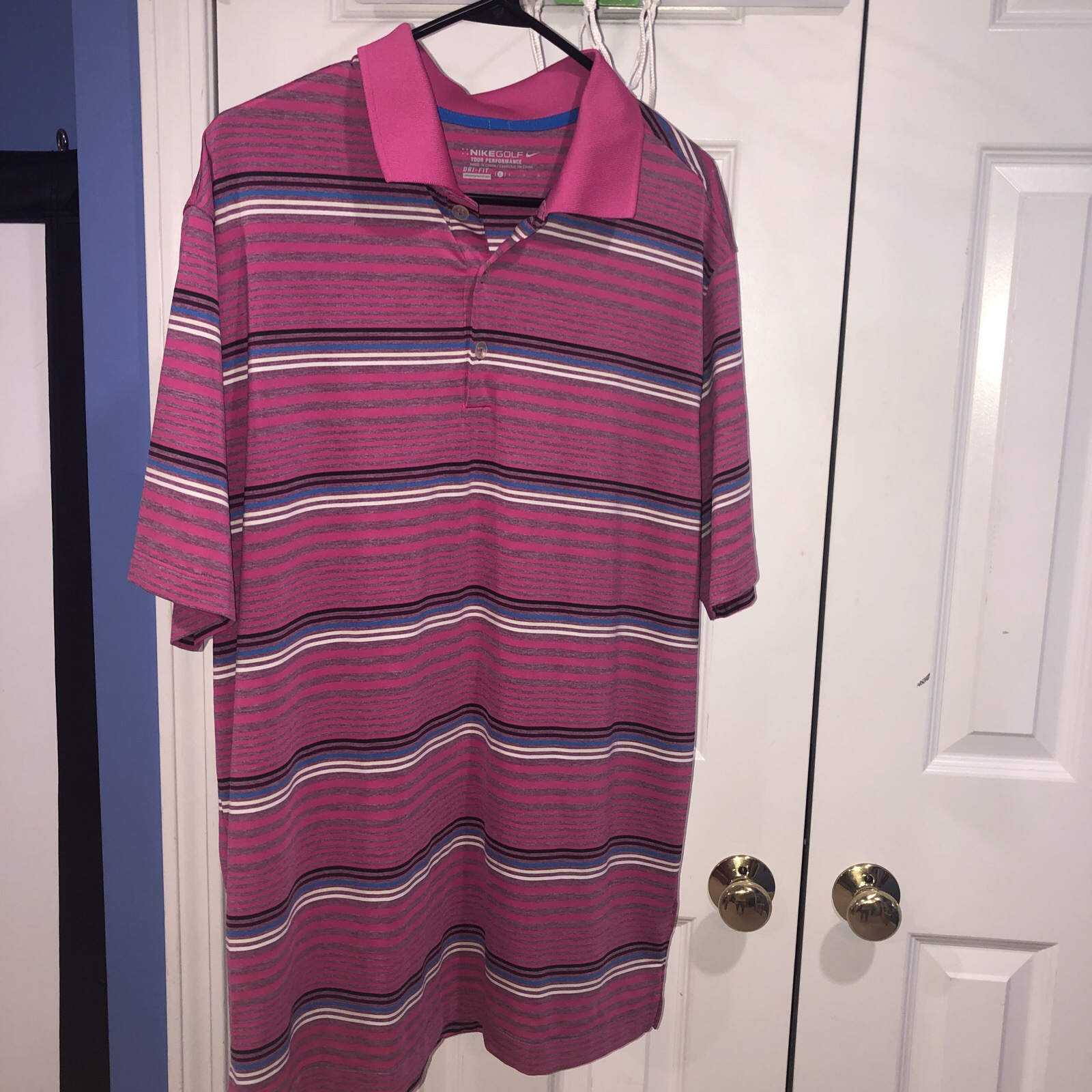 Nike Tour Performance Golf Shirt large Pink SidelineSwap