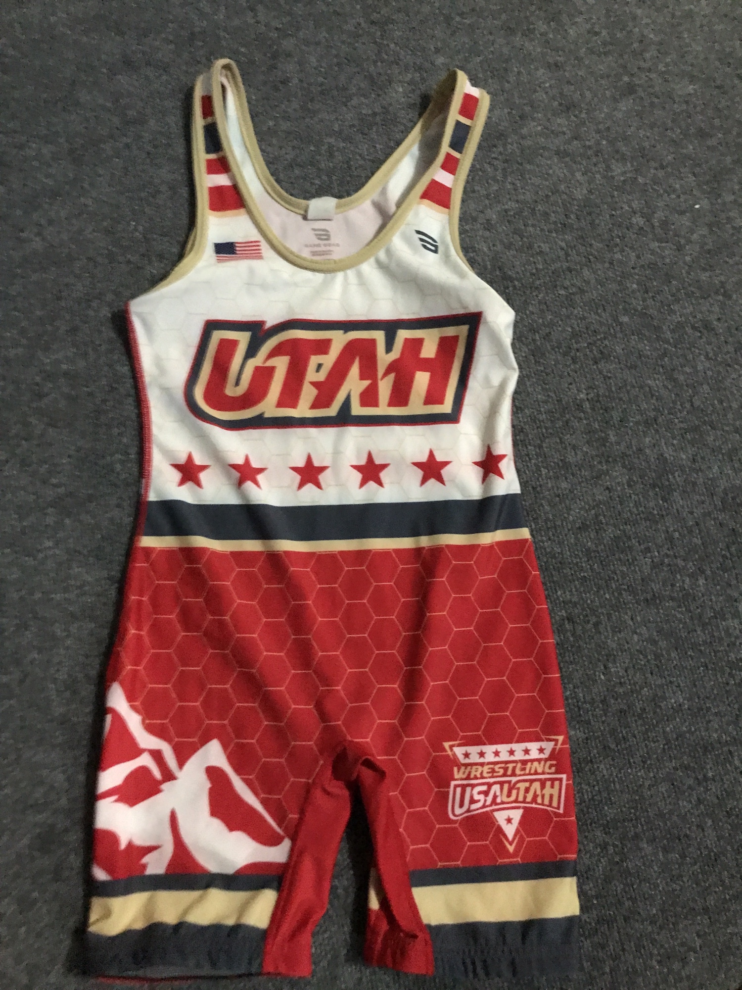 Used Utah Wrestling Singlet SidelineSwap