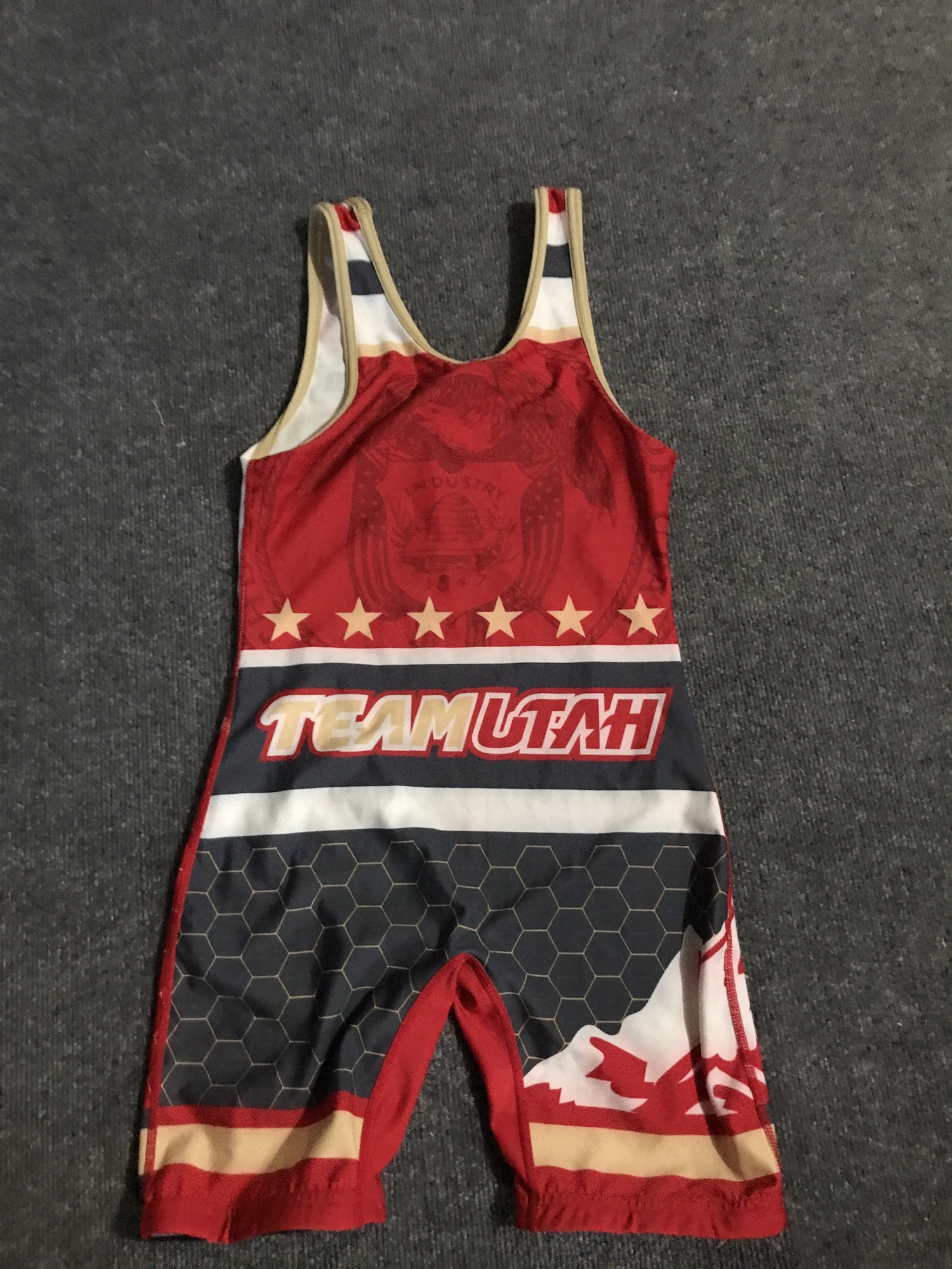 Used Utah Wrestling Singlet SidelineSwap