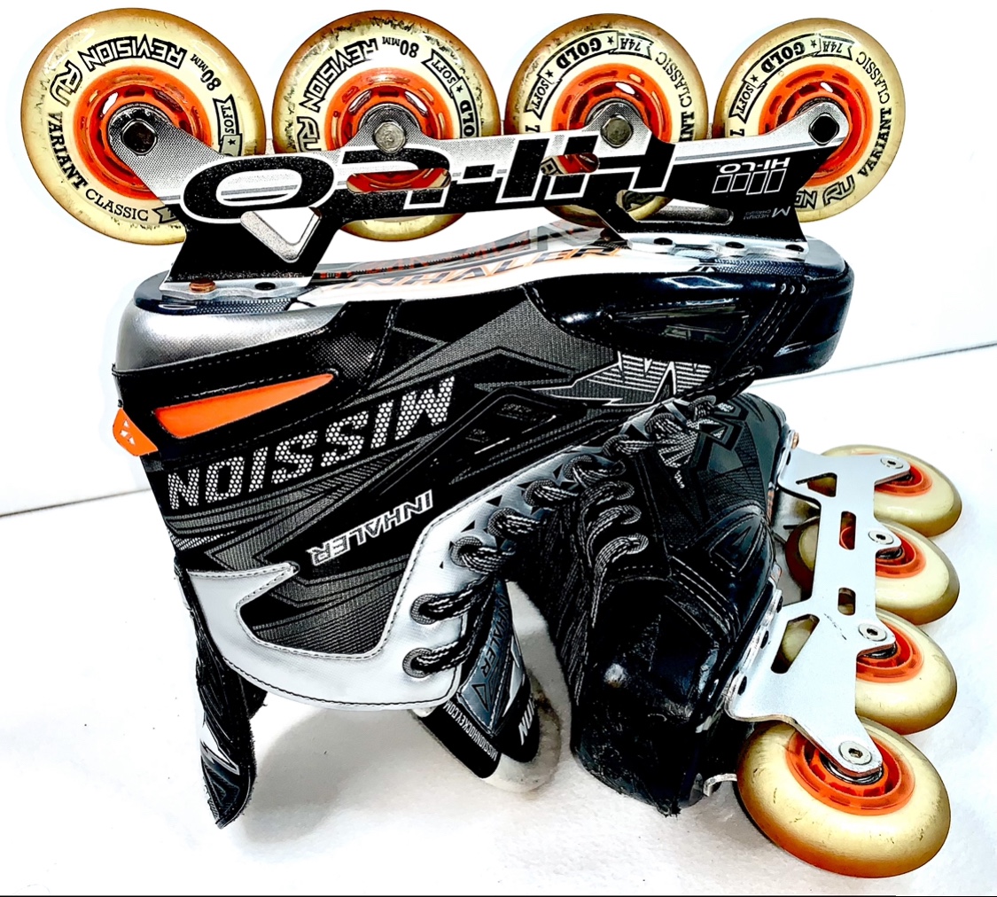 Mission Inhaler NLS3 Inline Roller Hockey Skates Size 7.5 D (9 Men US
