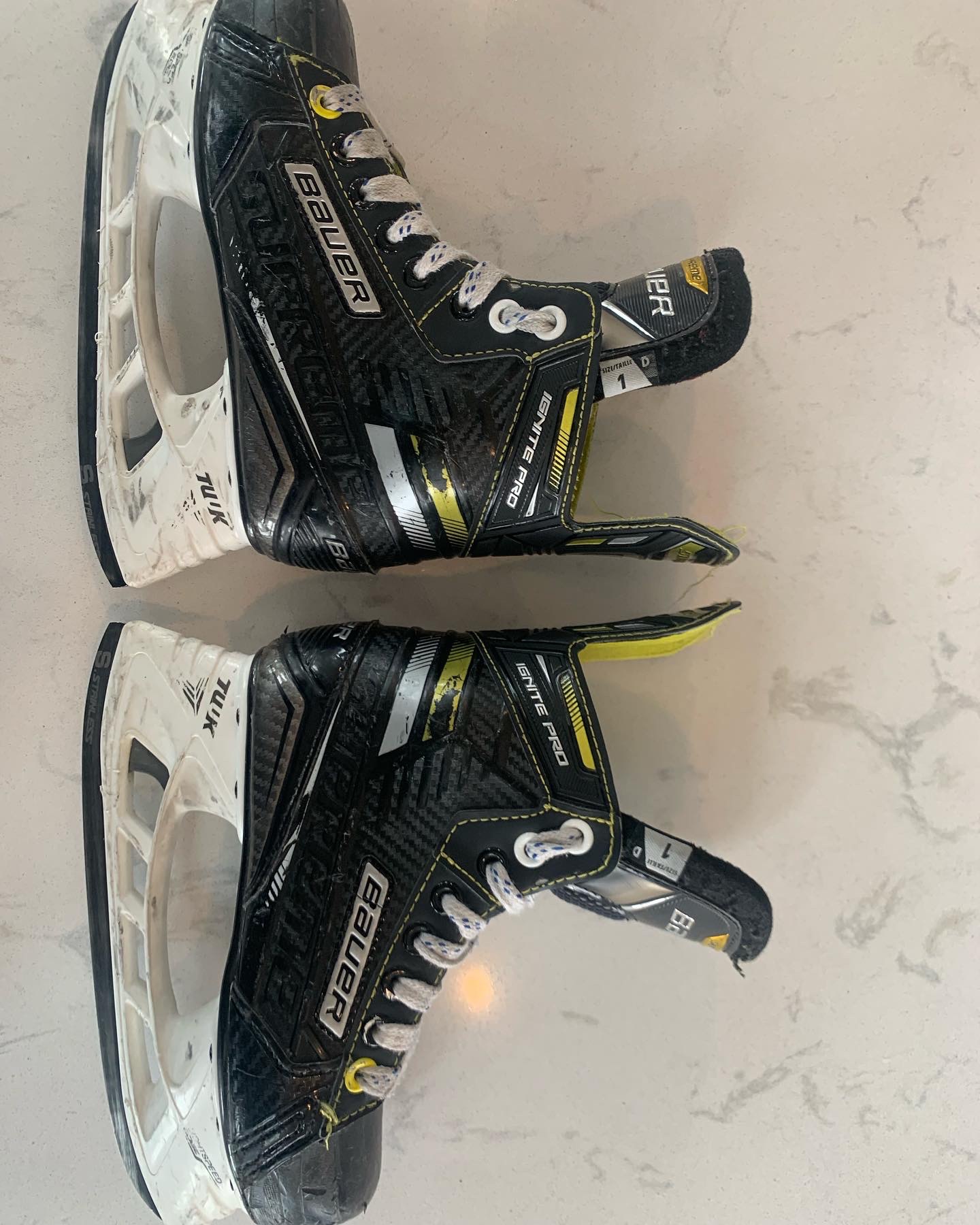 Used Bauer Regular Width Size 1 Supreme Ignite Pro Hockey Skates SidelineSwap Used Bauer Regular Width Size 1 Supreme Ignite Pro Hockey Skates SidelineSwap