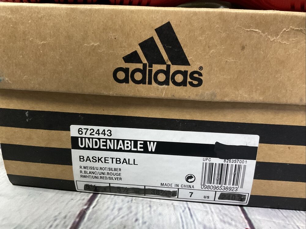 Adidas Undeniable Womens Basketball Shoes Size 7 Red White New With Box SidelineSwap