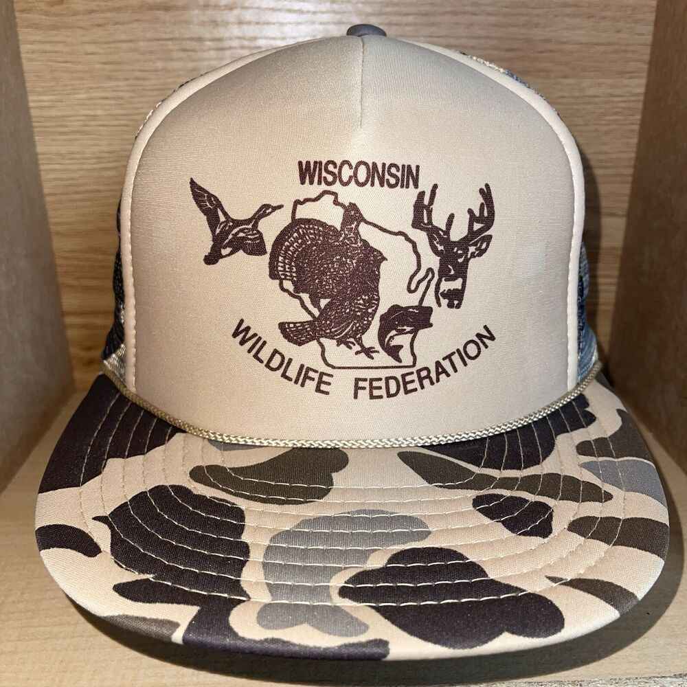 Vintage Wisconsin Wildlife Federation Deer Turkey Duck Hunting Fishing