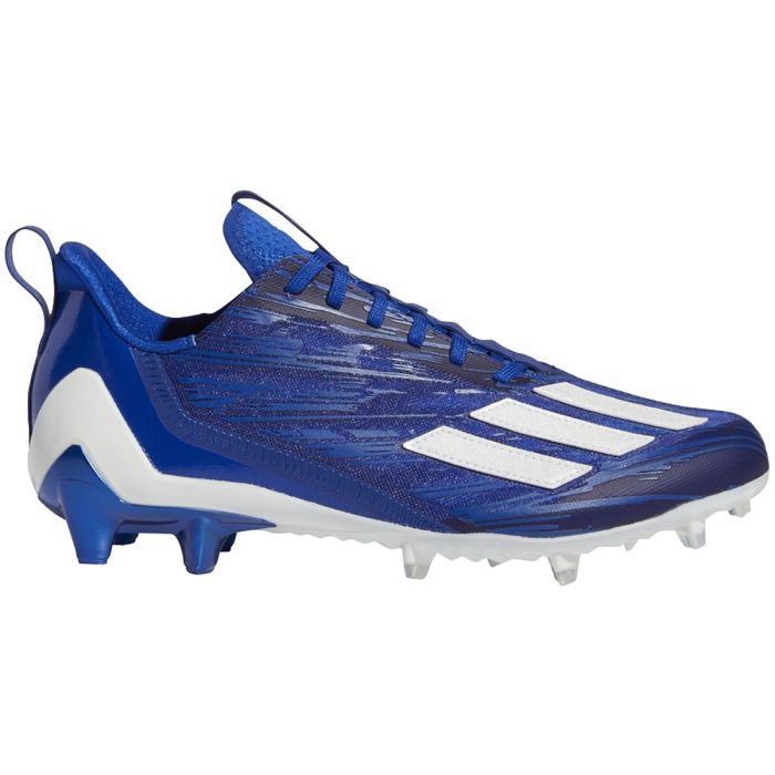 blue and white adidas football cleats