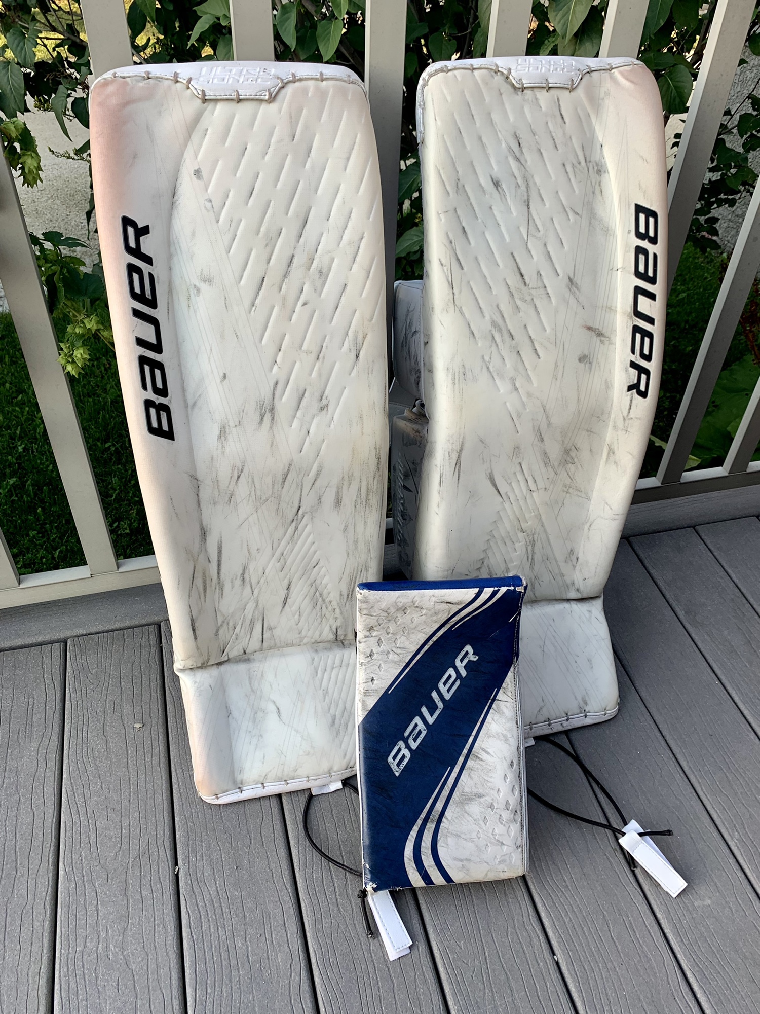 Bauer Large Pro Stock Ultrasonic Goalie Pads 2x Pro NHL Pro Return