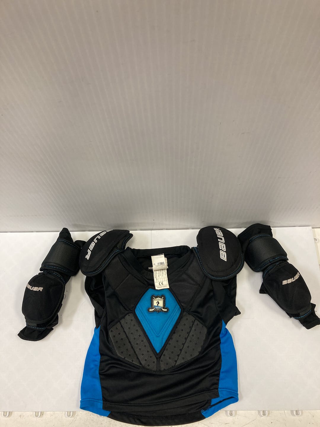 Used Bauer Prodigy Shoulder Elbow Combo Lg Hockey Shoulder Pads