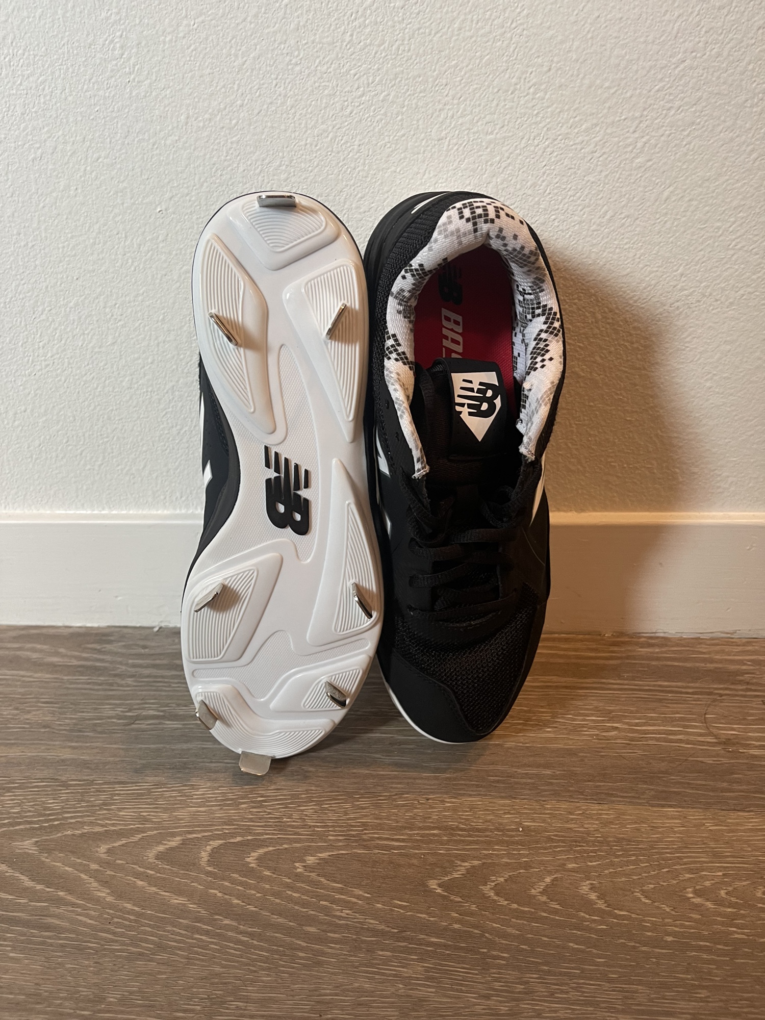 New Balance Revlite Black Metal Baseball Cleats Mens Size 7.5