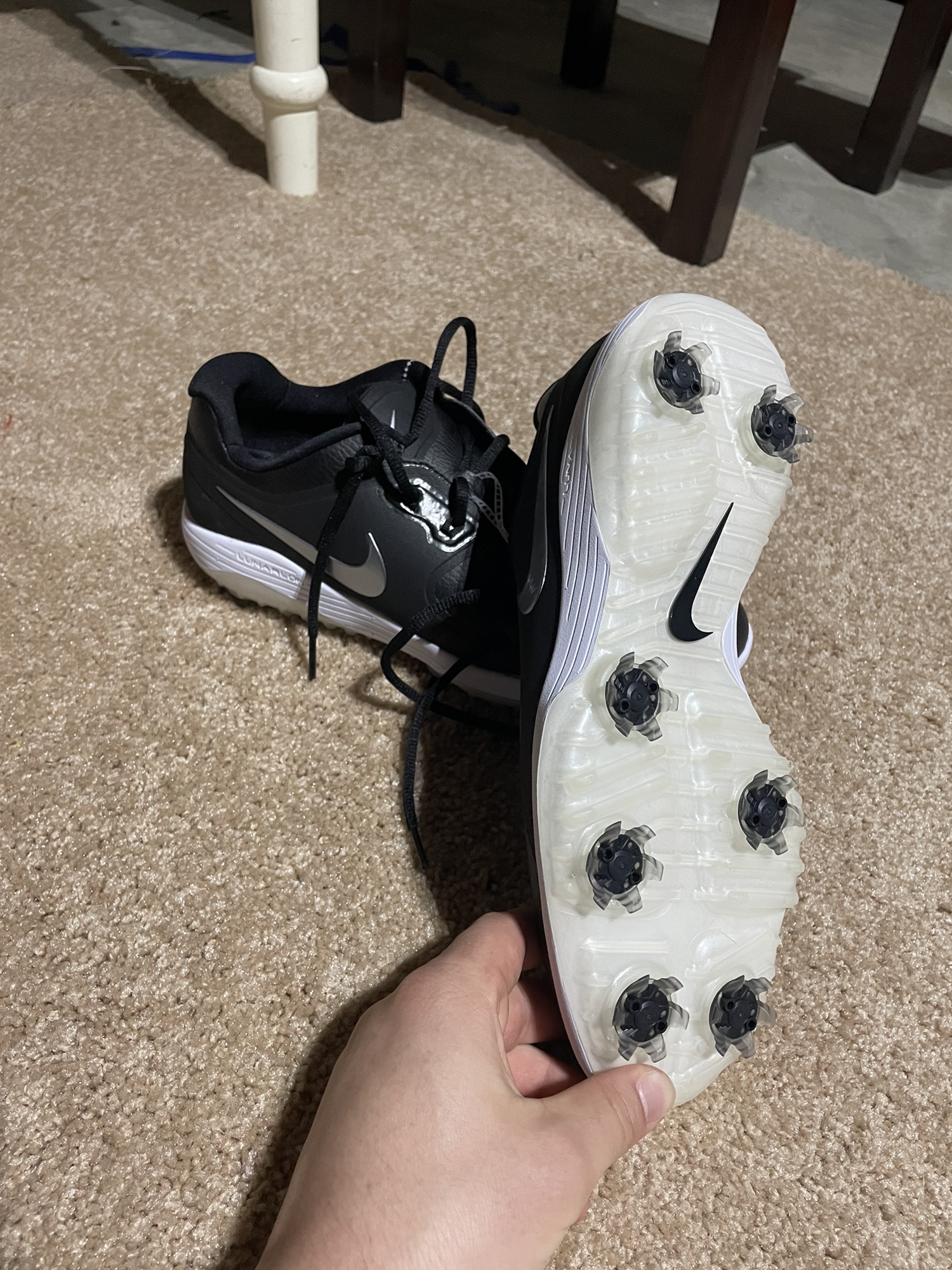 mens nike lunarlon golf shoes