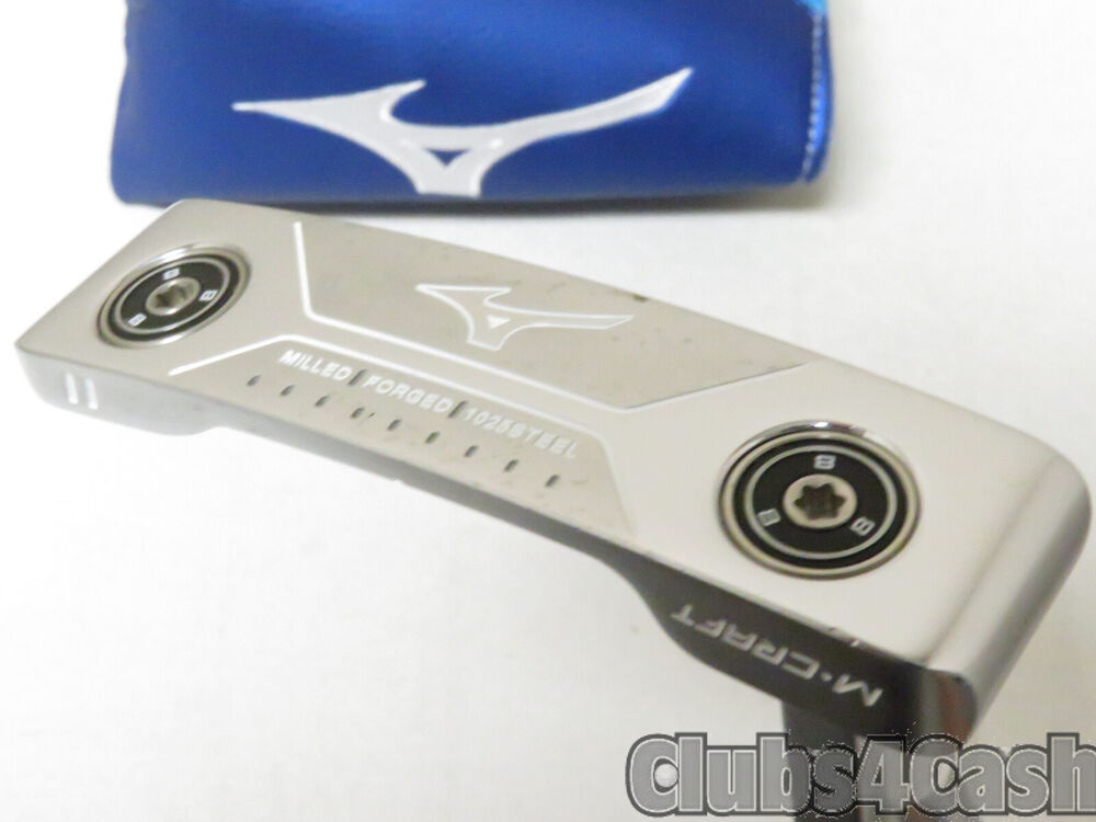 Mizuno MCraft II Putter White Satin 35" with Cover & Weight Kit