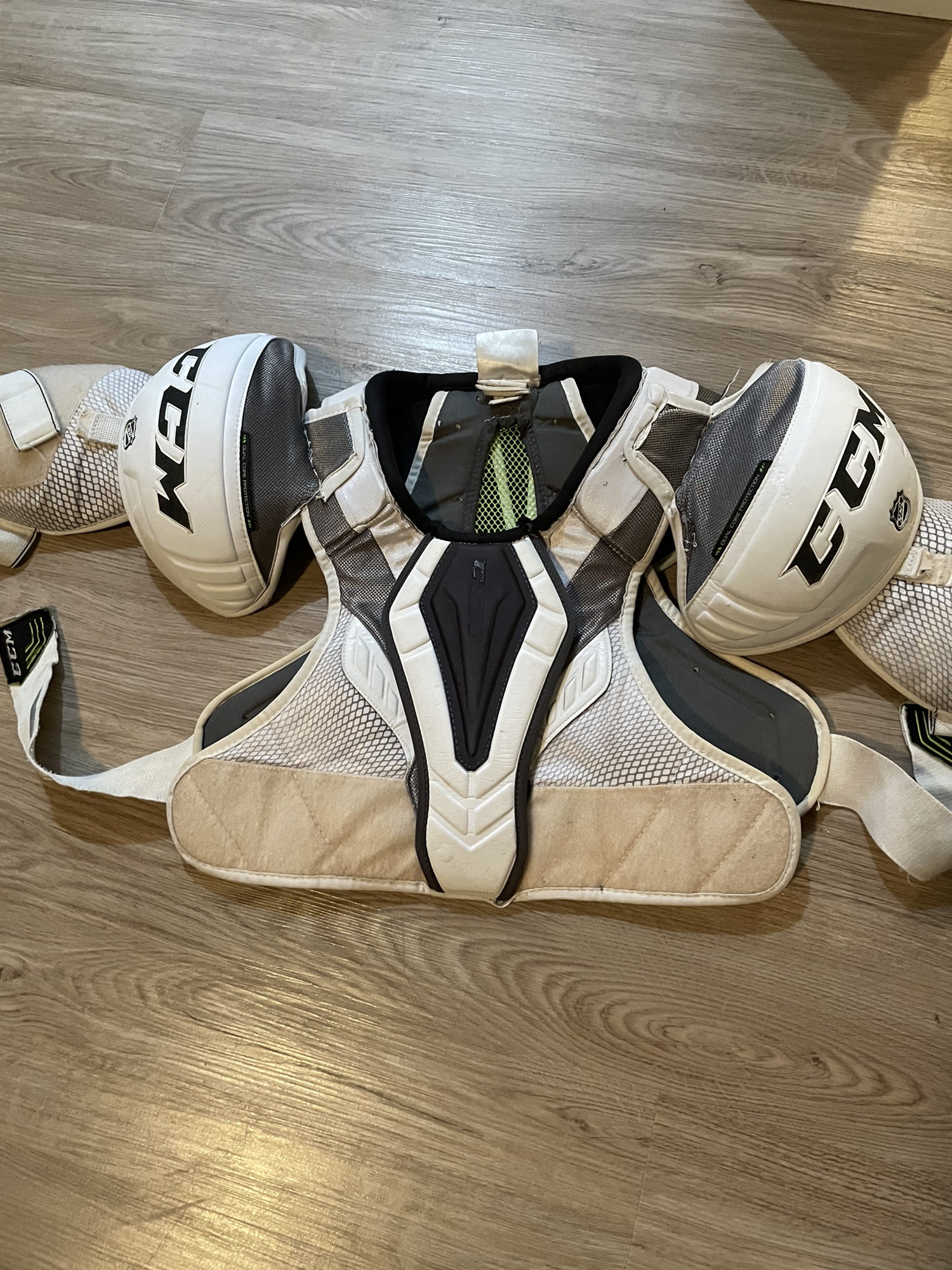 Pro stock ccm shoulder pads SidelineSwap